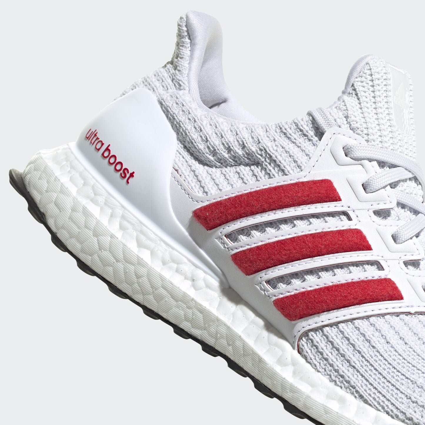 Adidas Ultraboost 4.0 DNA Men's Shoes Color: Footwear White/Silver/RED Size 11