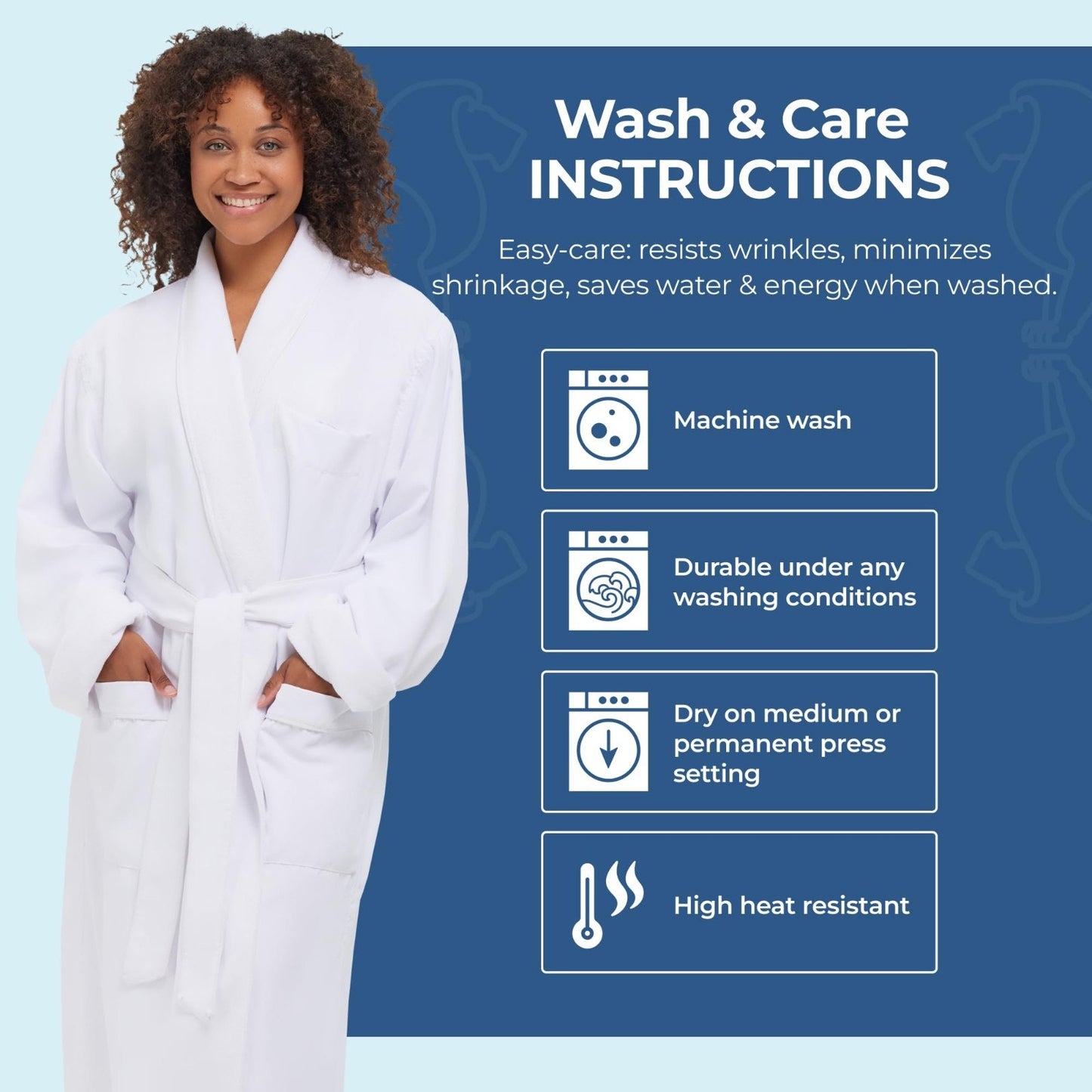 Monarch Cypress Microfiber Shawl Robe Lined In Terry Size X-Large in White