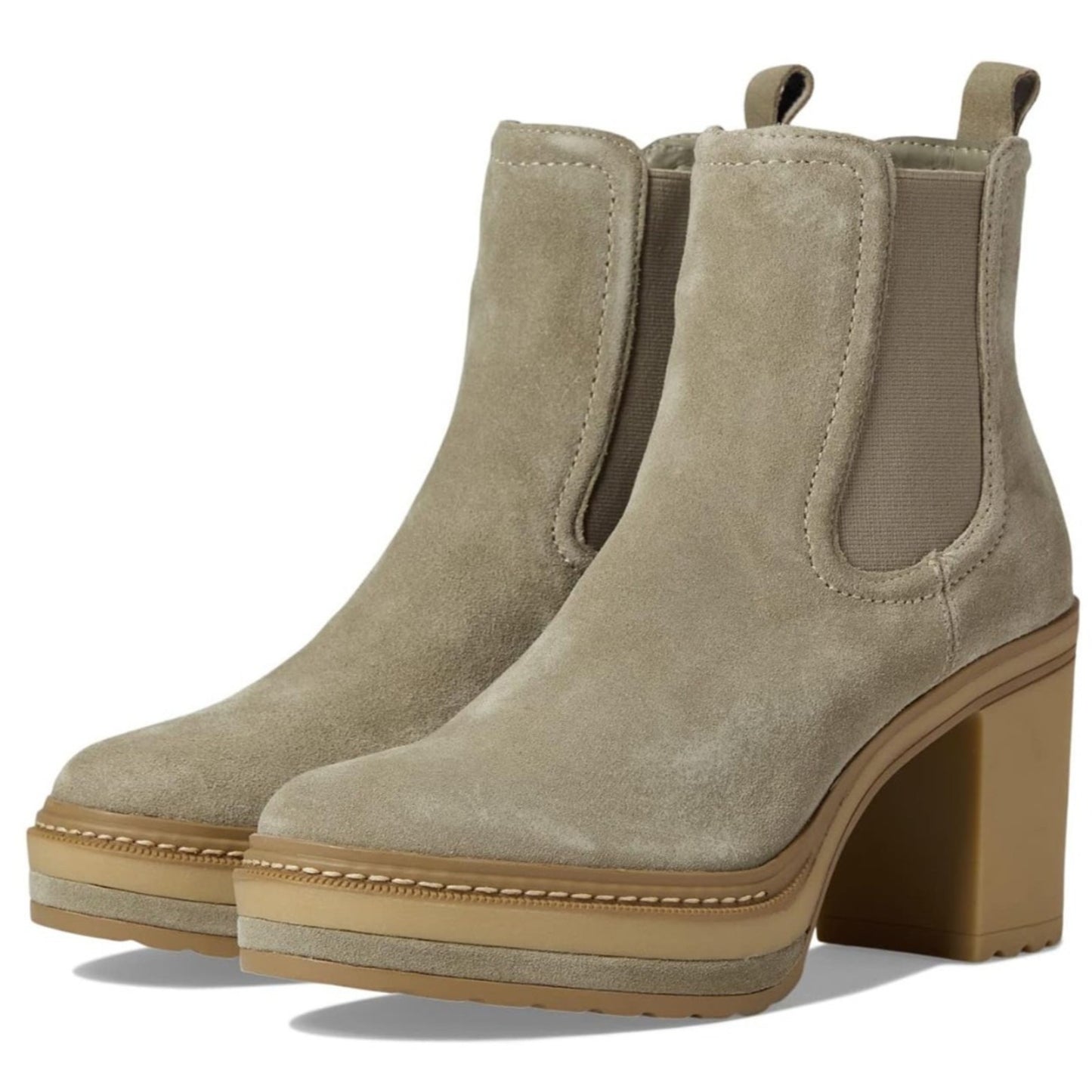 Steve Madden Lexa Khaki Suede Women's Bootie Size 10 M