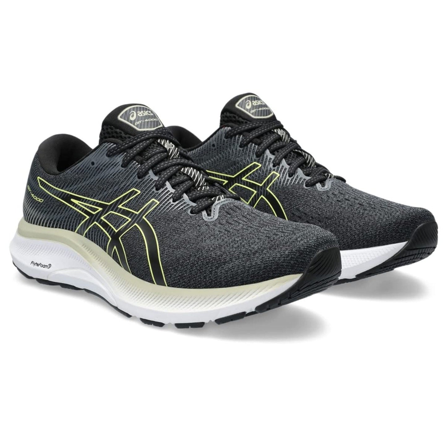 ASICS Women's GT-4000 3 Running Shoes, 13 US , Black/Glow Yellow ASICS