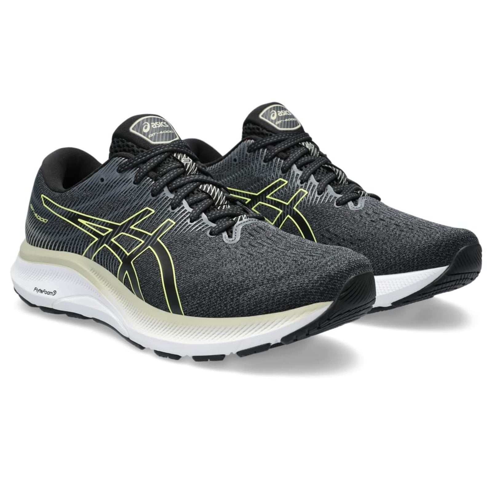 ASICS Women's GT-4000 3 Running Shoes, 13 US , Black/Glow Yellow ASICS