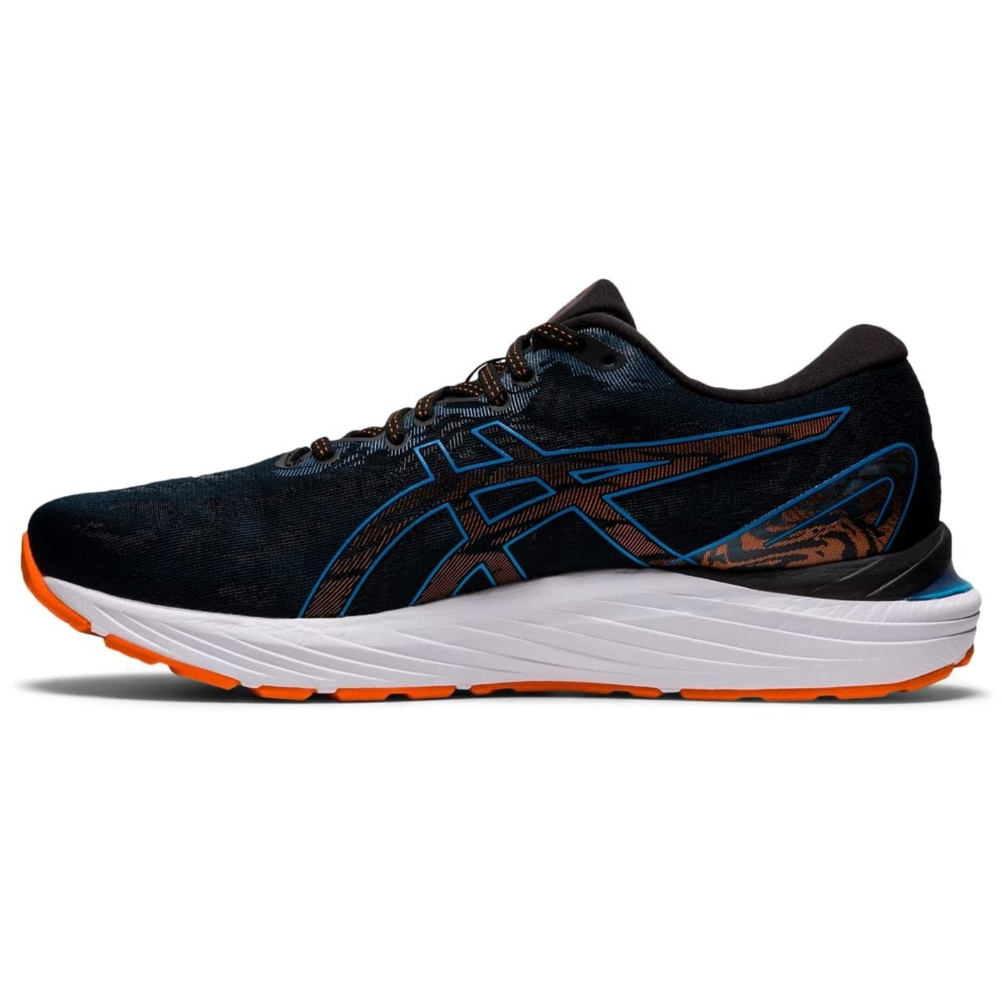 ASICS Men's Gel Cumulus 23 Running Shoes, Black/Reborn Blue 11.5 EE - Wide