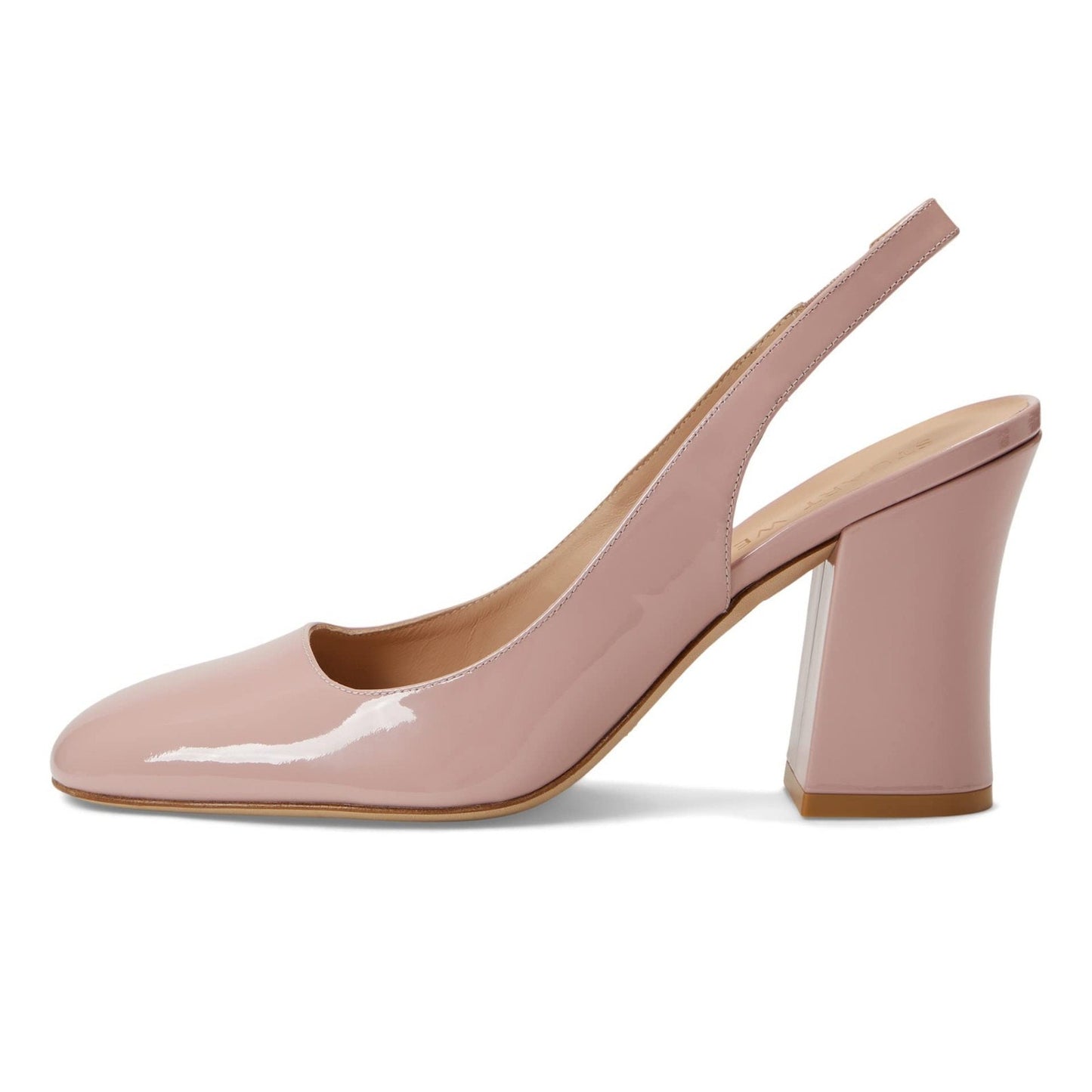 Stuart Weitzman Women's Crvblock 85 Slingback Pump Heel Ballet Sz US 8.5 B