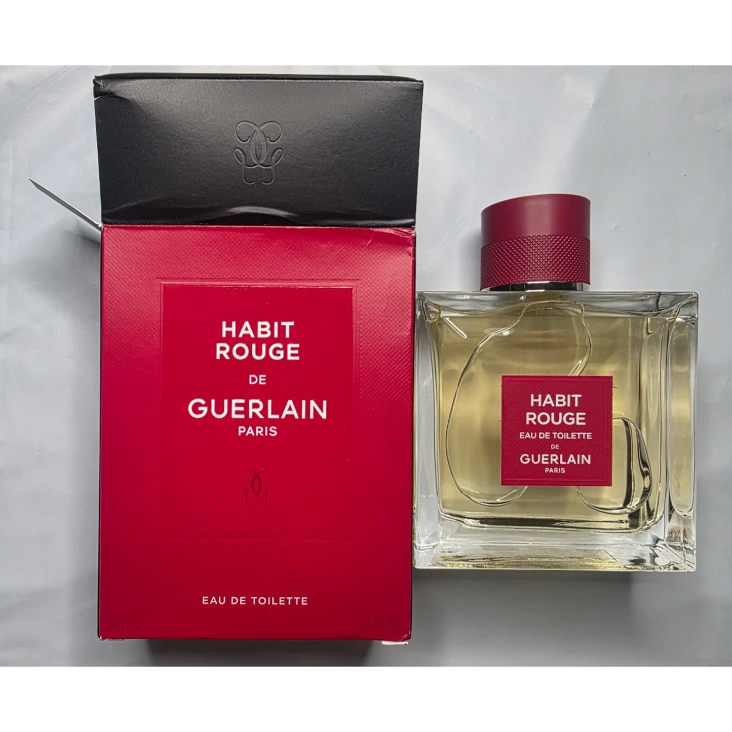 Habit Rouge by Guerlain for Men 3.3 oz Eau de Parfum Spray NEW 100% AUTHENTIC