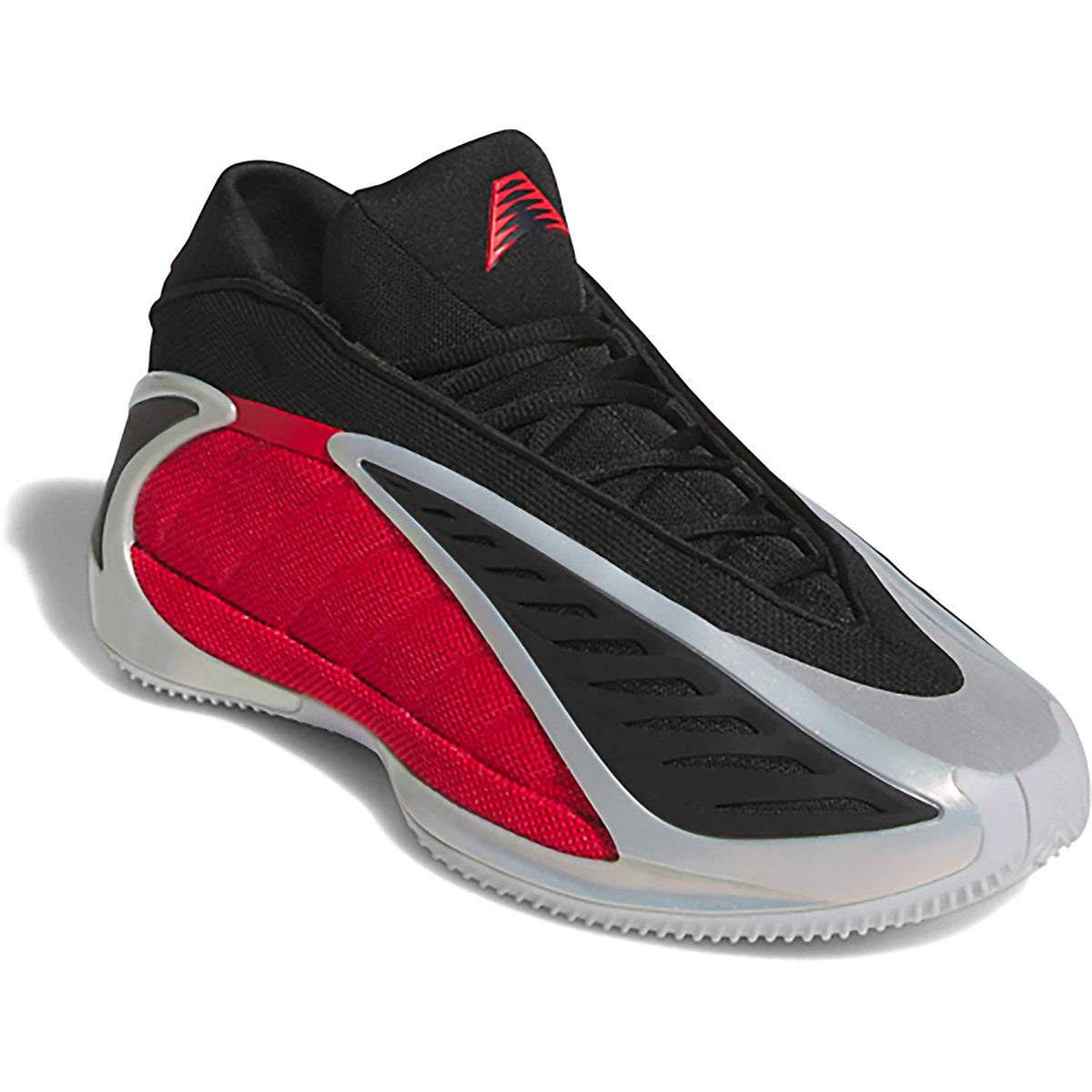 Adidas AE Anthony Edwards 2 Basketball Shoes Silver/Red/Black Men 12.5 Wmn 13.5