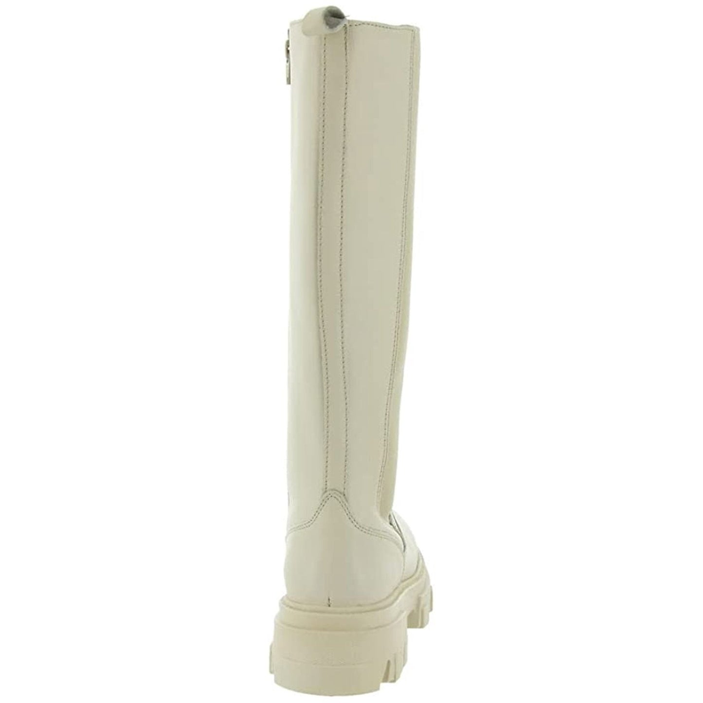 Steve Madden Esma knee high boots Cream leather PLATFORM Size 7 M
