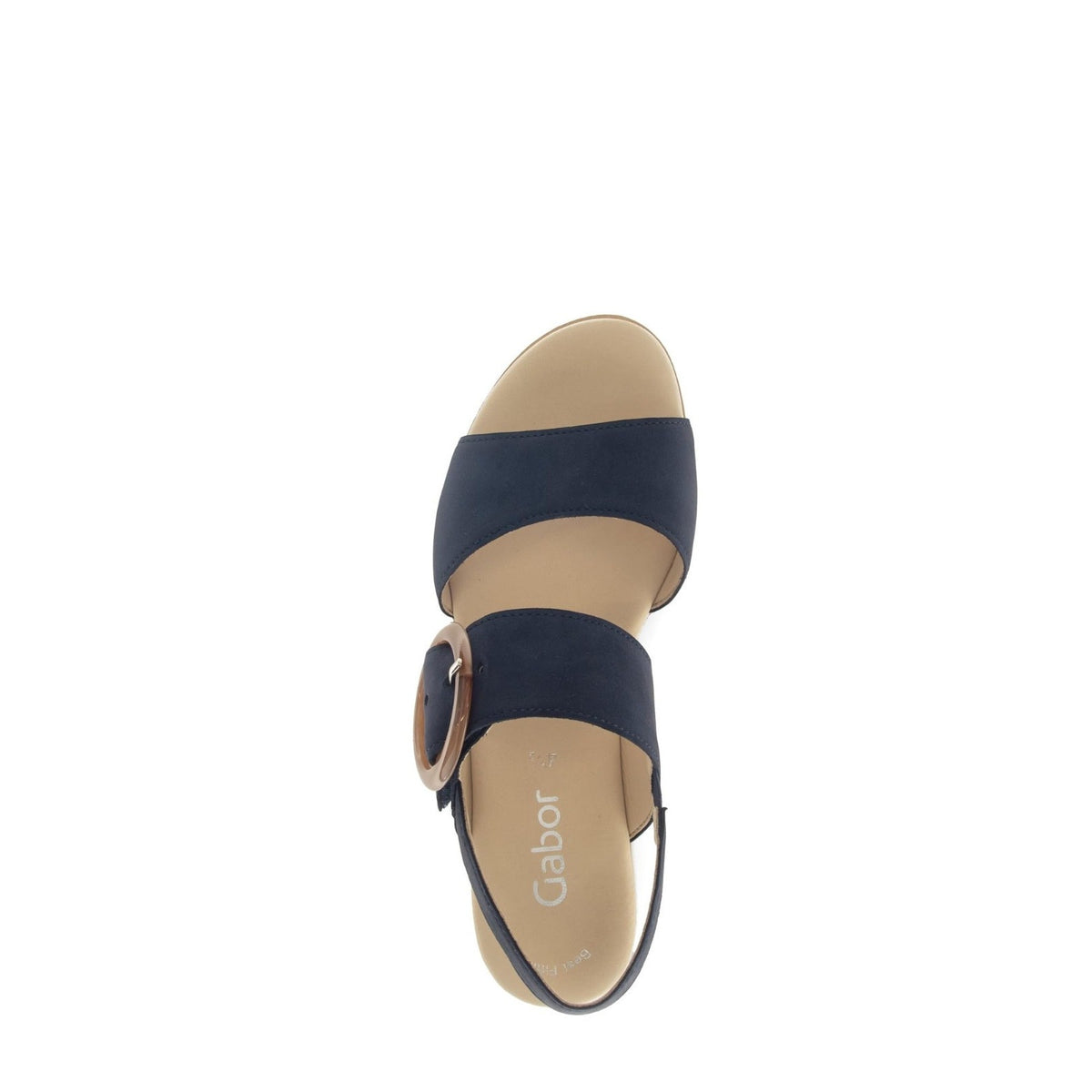 Gabor Keil Women's platform wedge Sandals Blue Nubuk Size 6.5