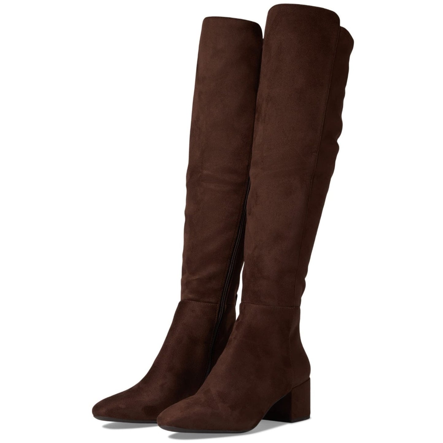 MICHAEL Michael Kors Women's Braden Block Heel Tall Boots Suede Mocha Size 10 M