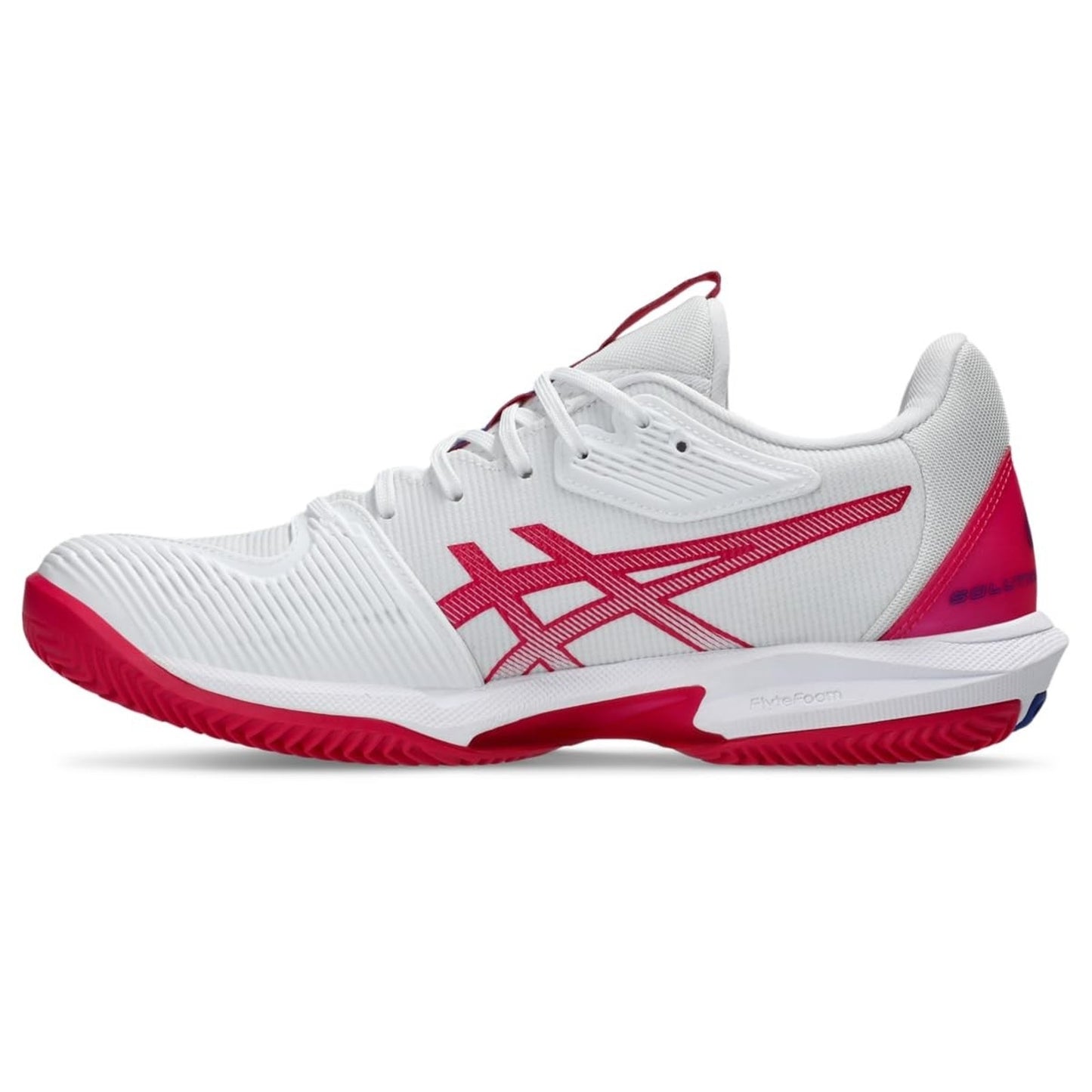 ASICS Women Solution Speed FF 3 Clay Shoes PU Upper White/Bright Rose 8.5 B