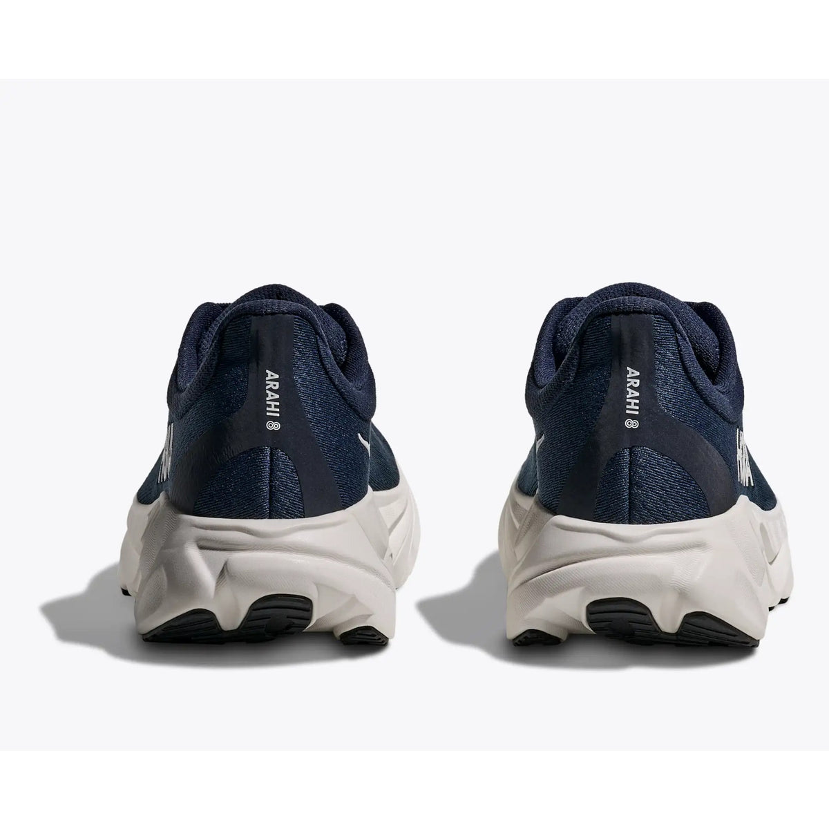 Hoka Arahi 8 Running Shoes Men's Running Shoes Varsity White Navy Mesh Size 12