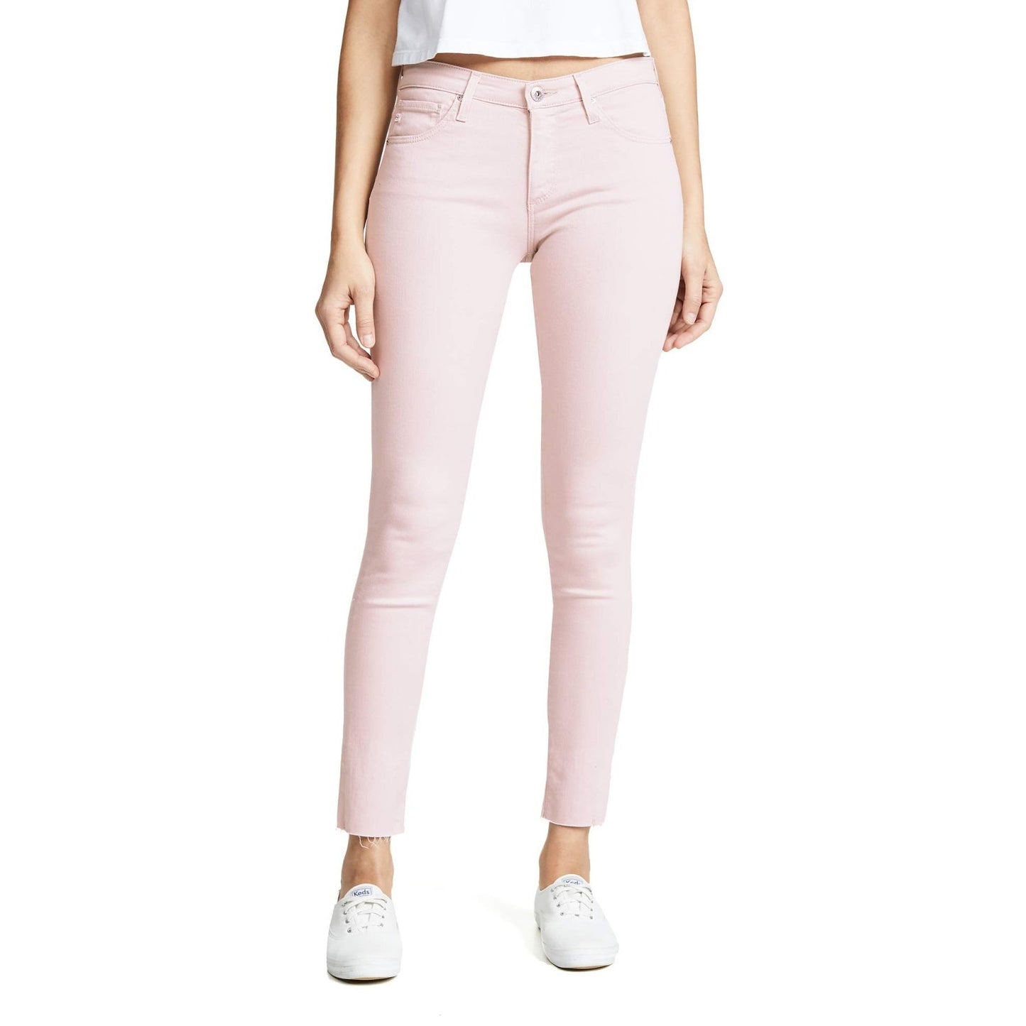 AG Adriano Women’s The Legging Ankle Super Skinny Jeans Peaked Pink Denim 30