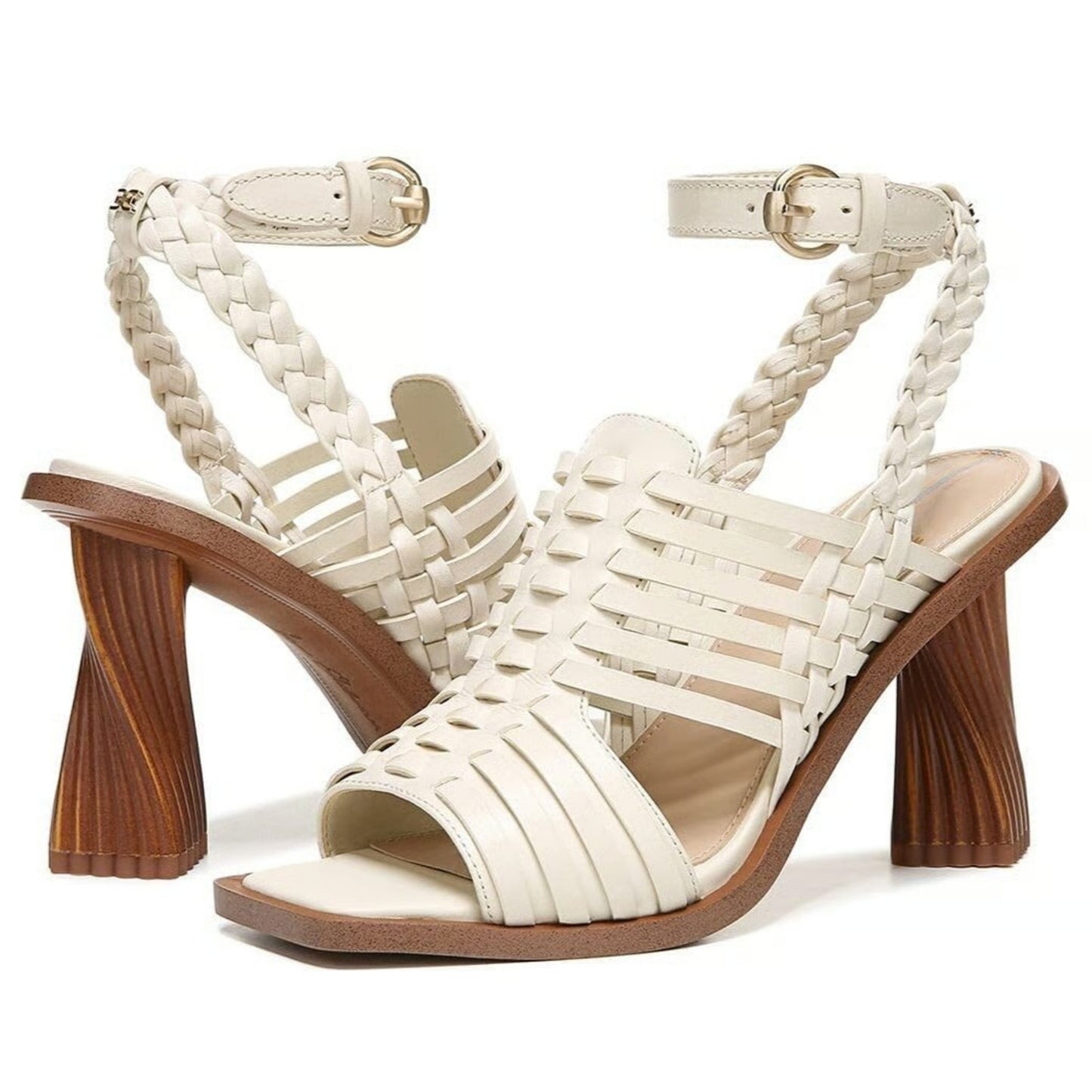 Sam Edelman Holland Ivory Leather Heels Pumps Women’s Size 8.5 M