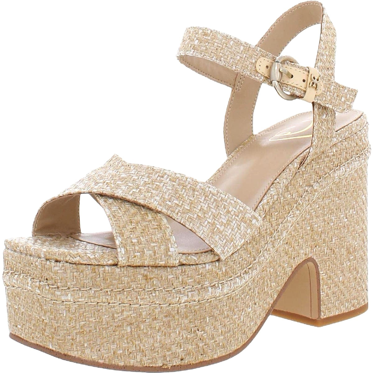 Sam Edelman Trianna Women's Platform Heel Sandal beige Size 8.5