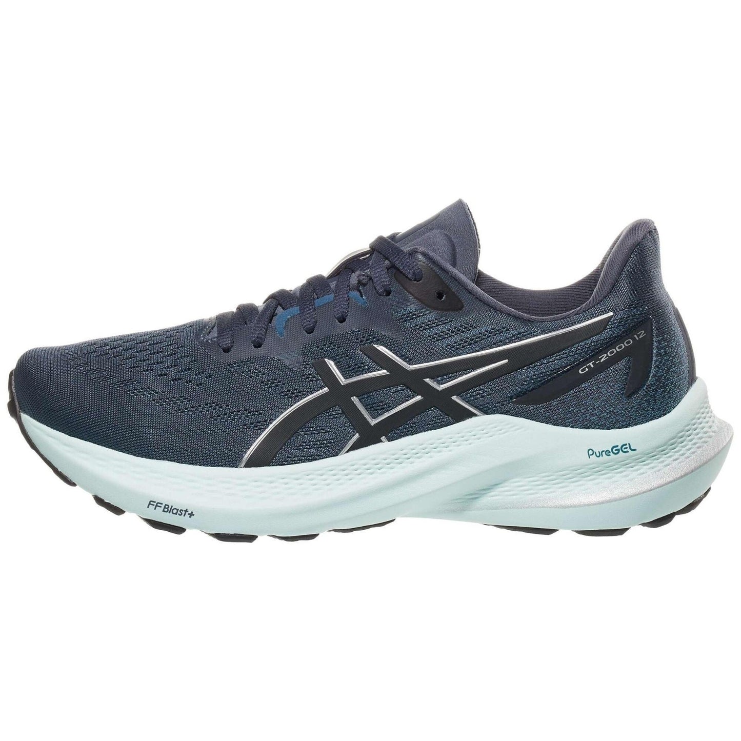 ASICS GT 2000 12 Women 's Running shoes Tarmac/Pure Silver Size 9.5 WIDE