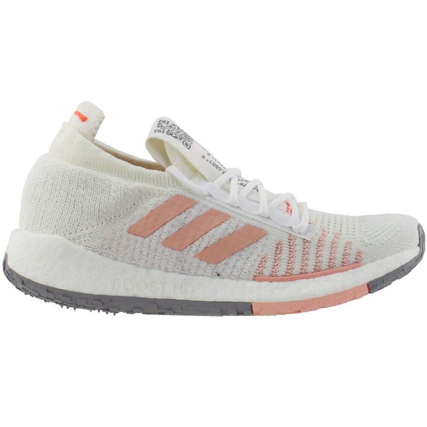 Adidas Women's Pulseboost HD Running Shoes, FU7341, White/Pink, Size 11.5