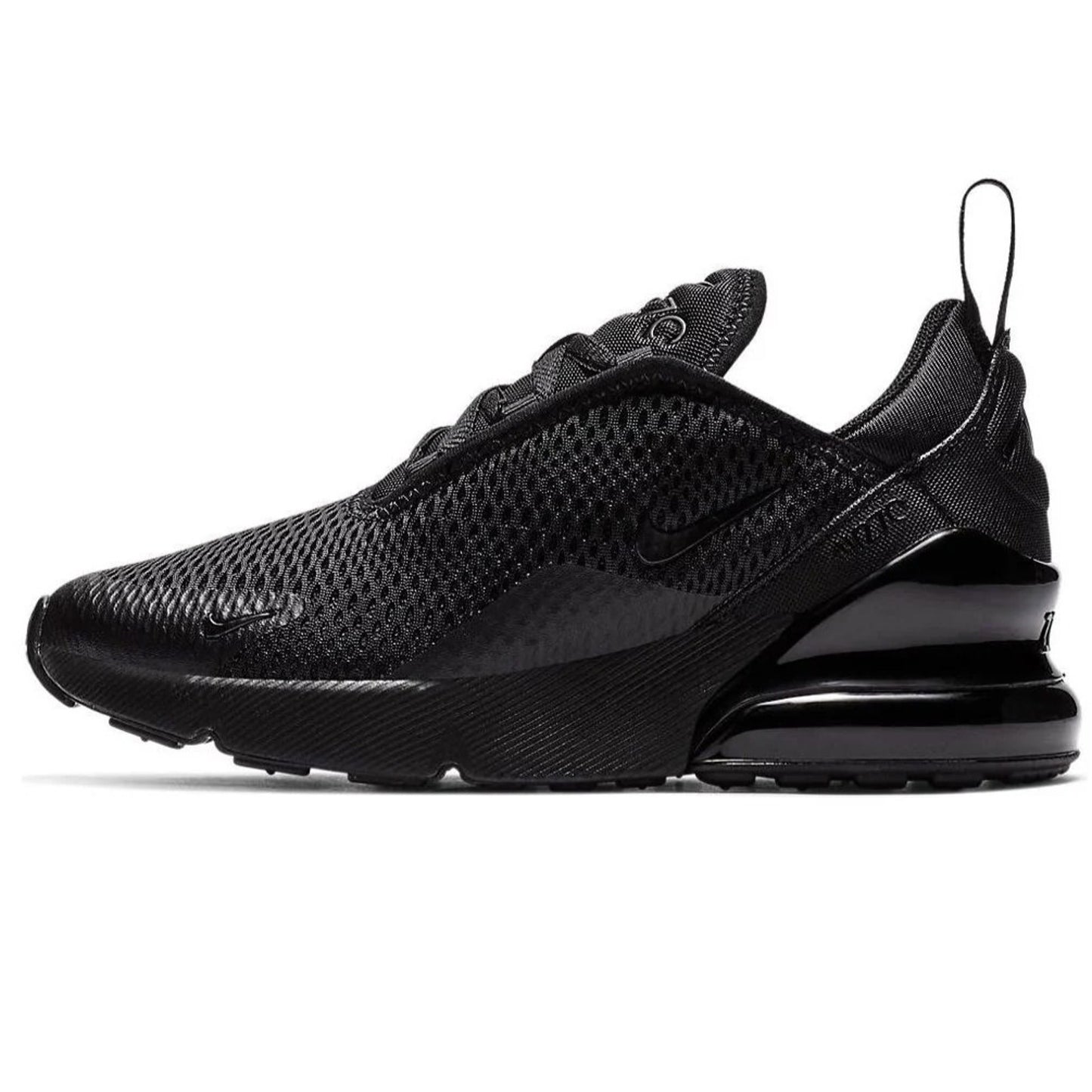 Nike Air Max 270 Casual Sneakers Little Kids Shoes 13.5C Triple Black AO2372-006