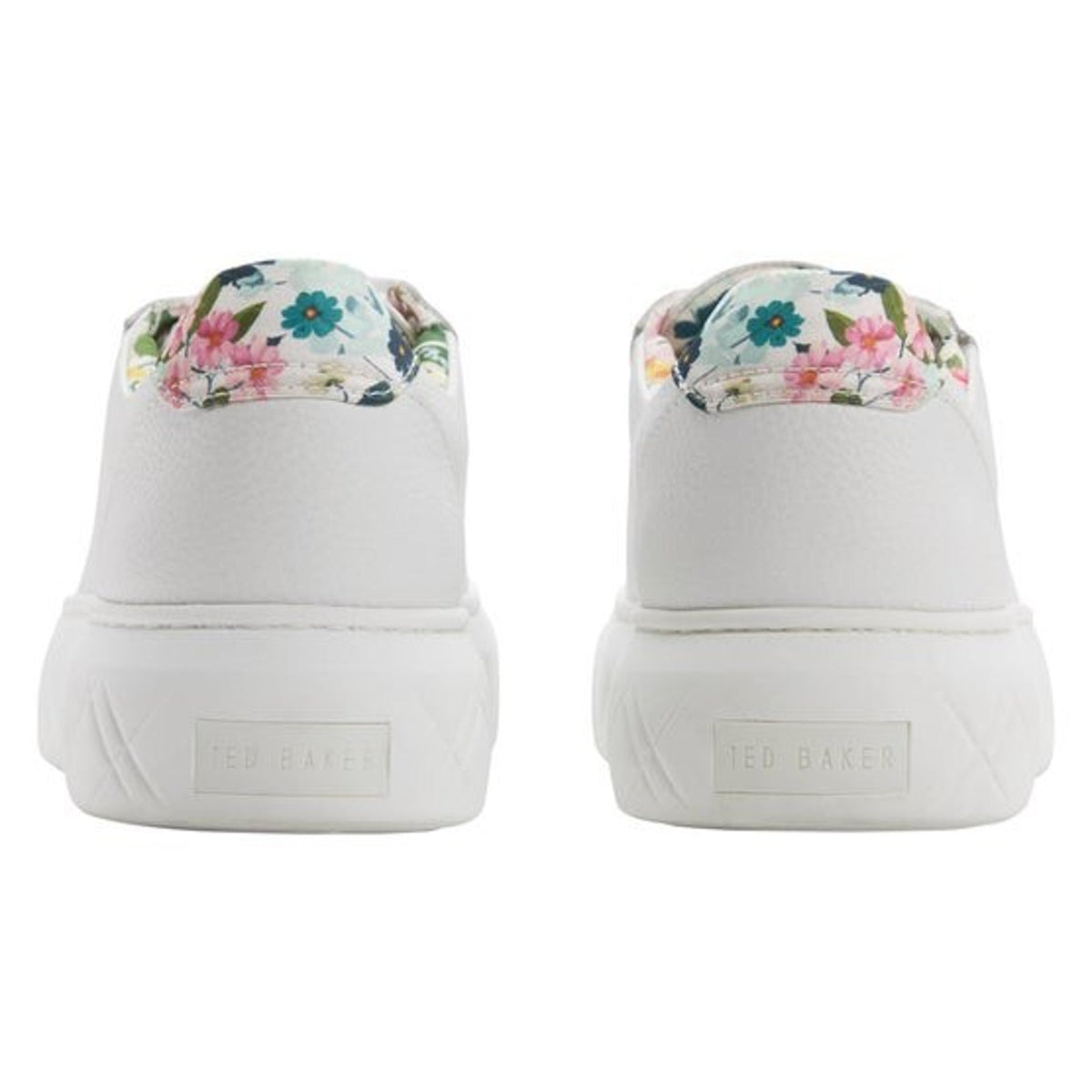 Ted Baker Women's White Leather Sneakers Cushioned Comfortable Size 8 M