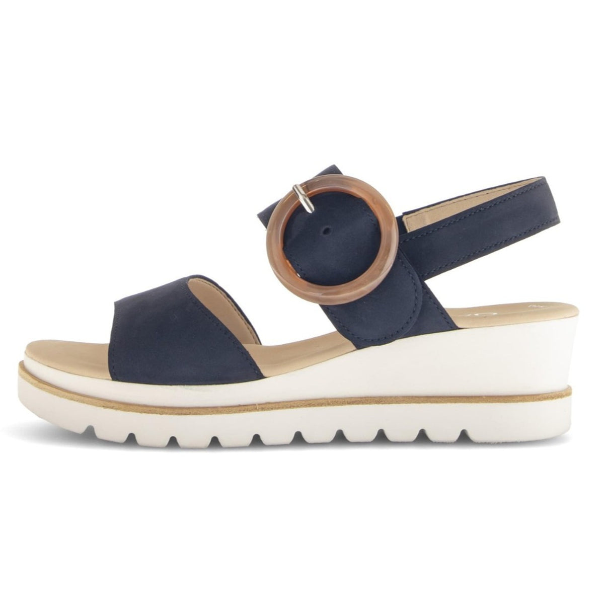 Gabor Keil Women's platform wedge Sandals Blue Nubuk Size 6.5