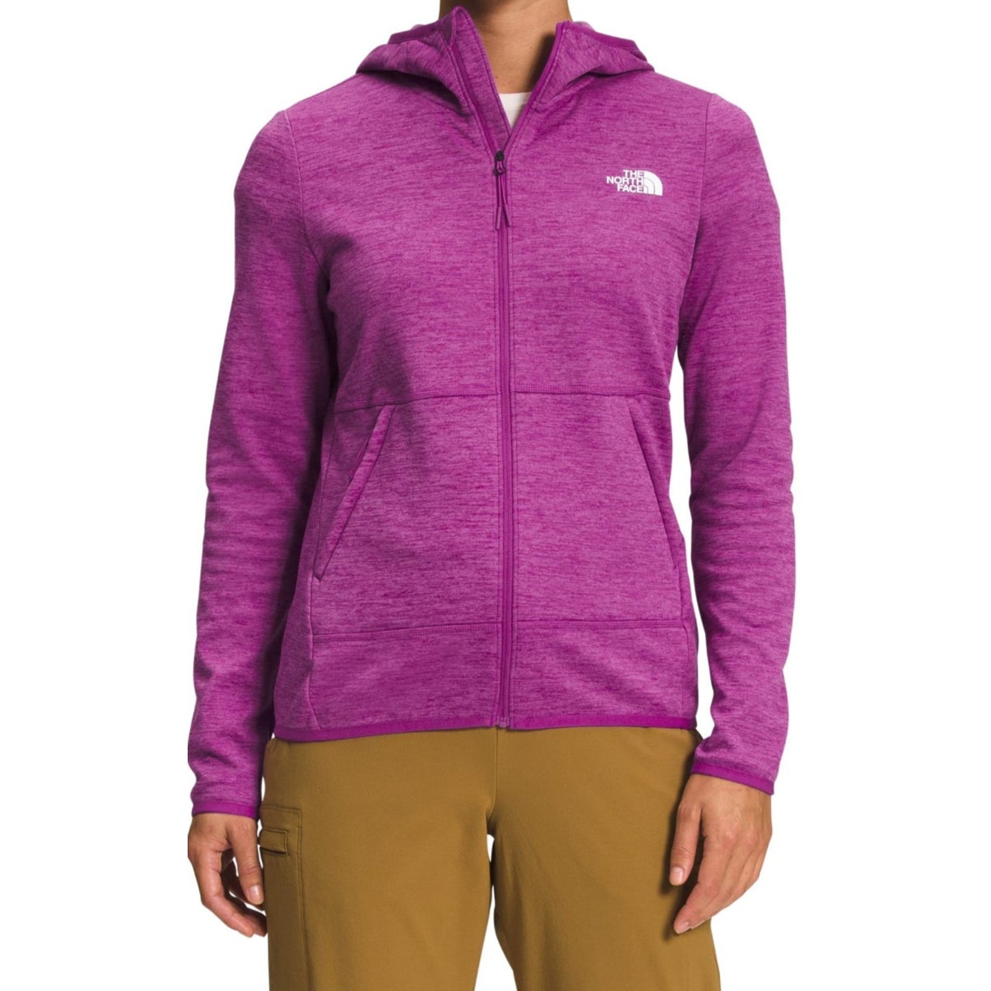 The North Face Women's Canyonlands Full Zip Fleece Hoodie Sweatshirt Purple - XS
