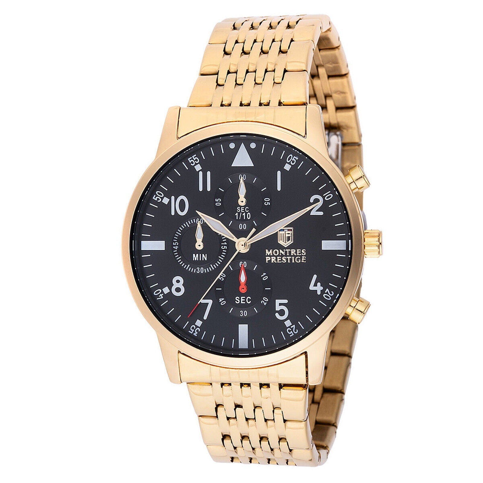 Invicta X Montres Prestige Pilot Gold/Black Men's Watch 42mm MPW-0079 New! Montres Prestige