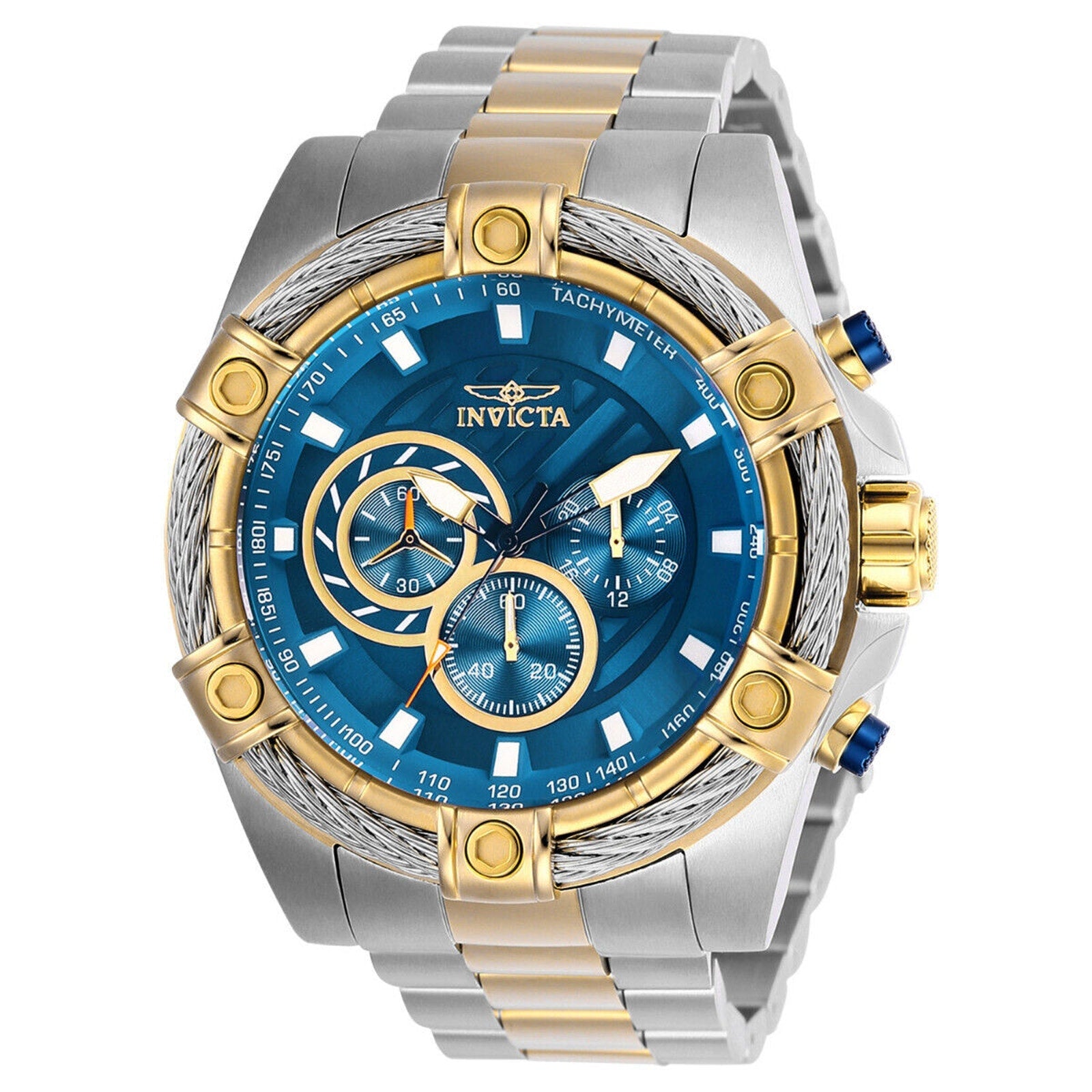 Invicta Men's 'Bolt' Quartz Chronograph Stainless Steel Casual Watch Invicta