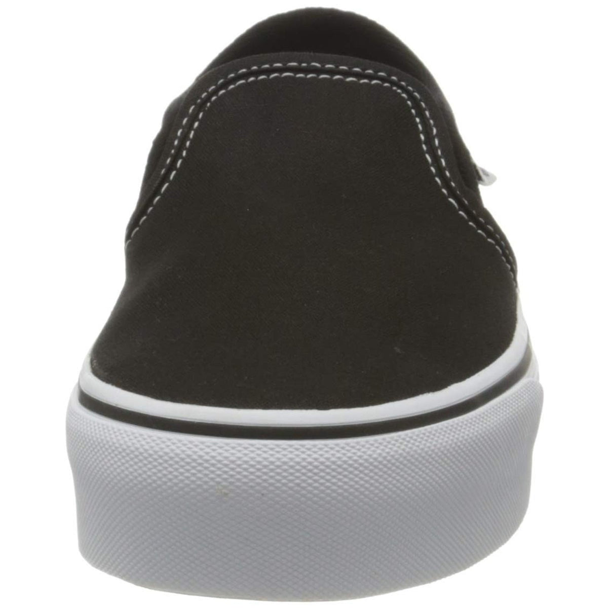 VANS Asher Canvas Women's Slip-On Casual Shoes Black Solid Logo 8