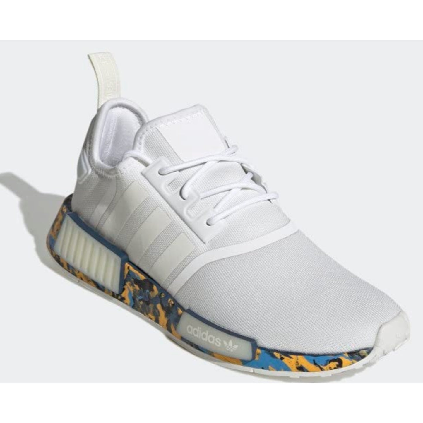 Adidas NMD_R1 White Camo Gold Blue Men’s Size 11 M GX4466