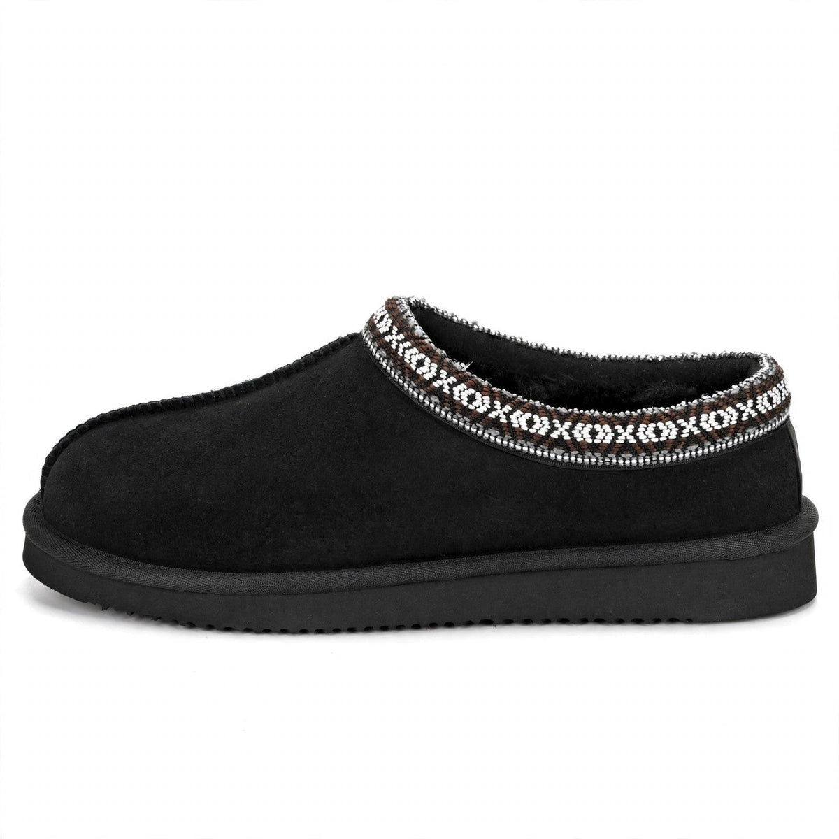 Kirkland Signature Unisex Shearling Slipper Black Mens 8/ women 9 New