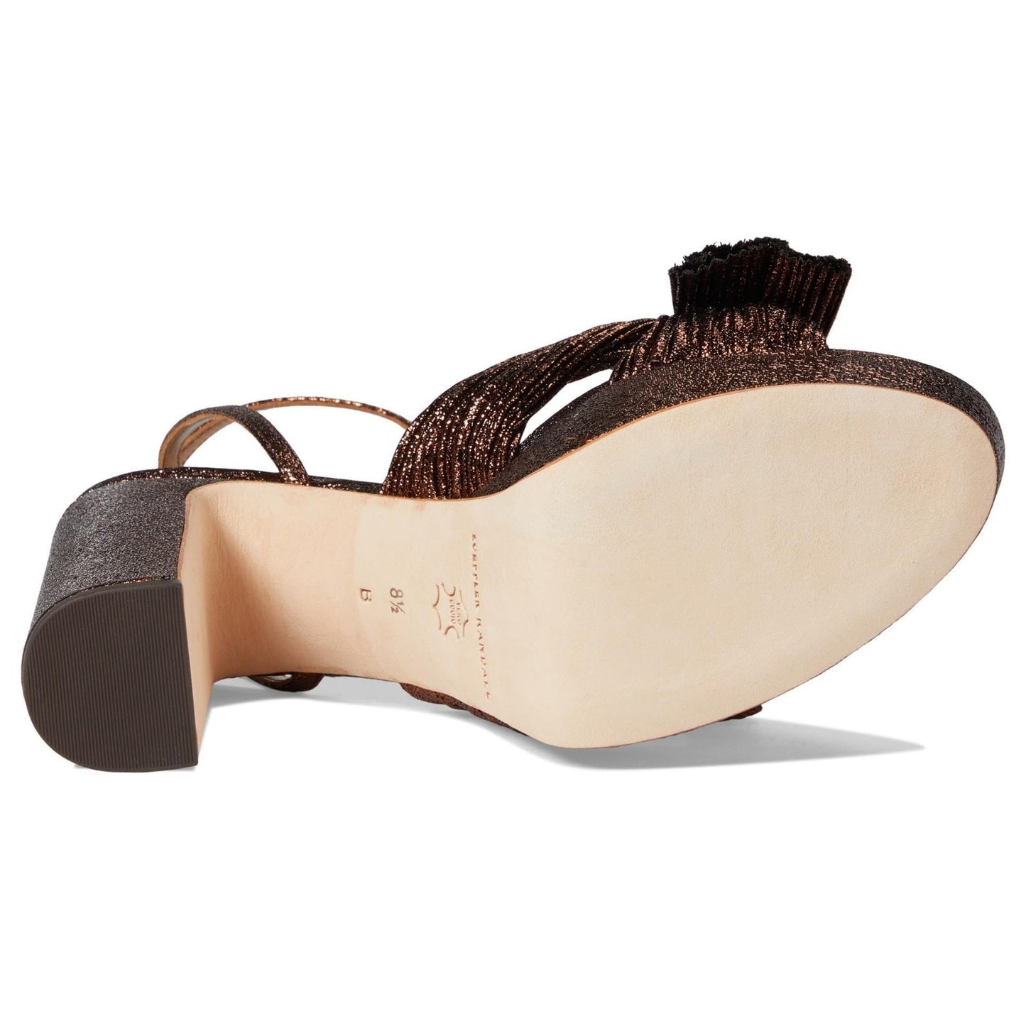 Loeffler Randall Natalia Pleated Platform Sandals Mocha 8.5 B