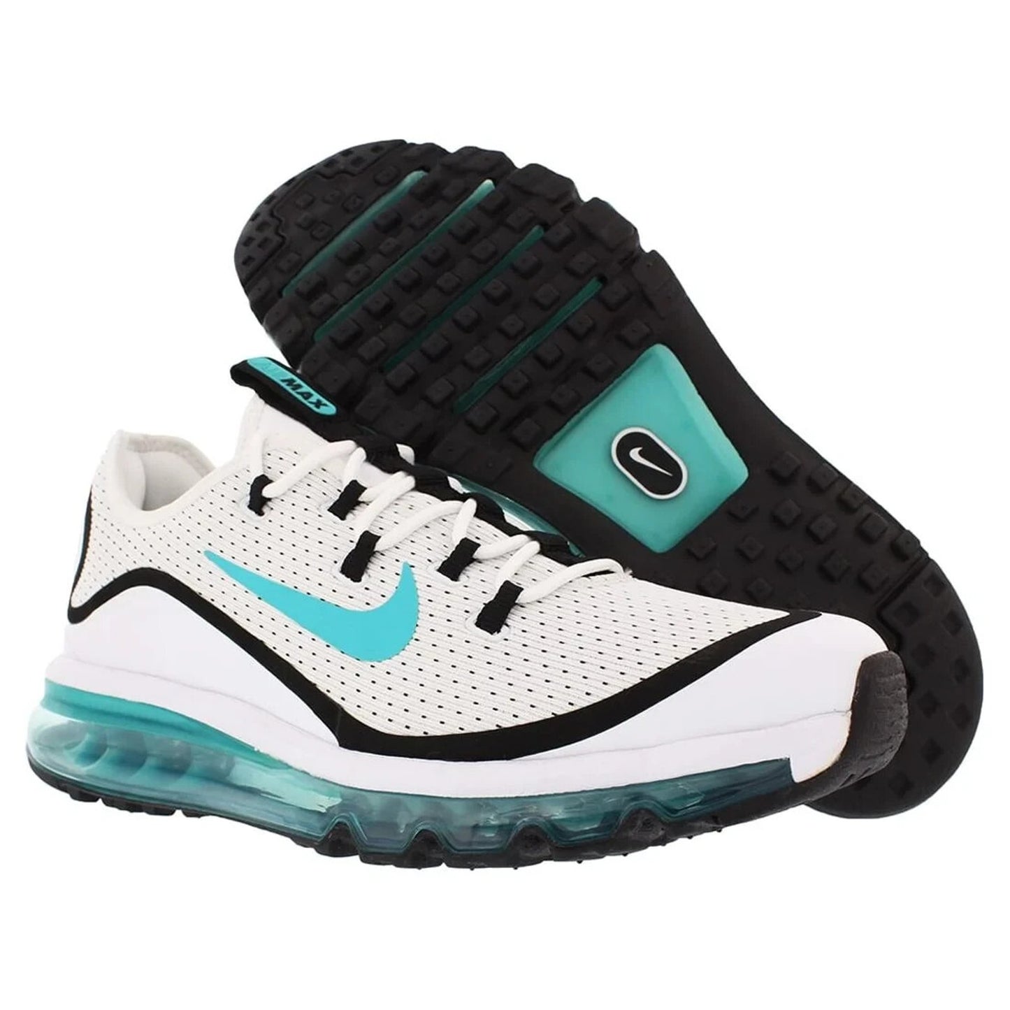 Nike Air Max More Mens Running Shoes White/Dusty Cactus Size 11.5 M