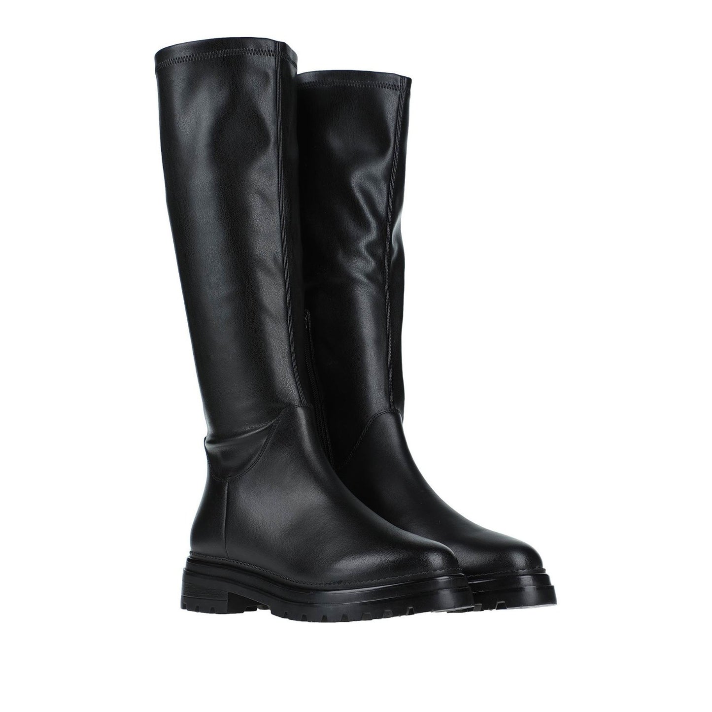 Steve Madden Lucci Womens Faux-leather Boots Black Size 8.5 M