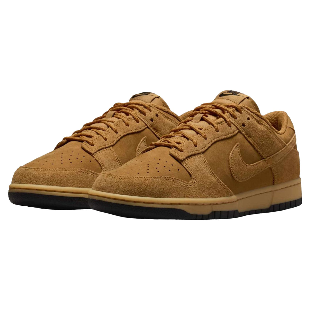 Nike Dunk Low Retro SE Men’s Sneaker Wheat/Black Leather Lace-Up Size 10.5 Men