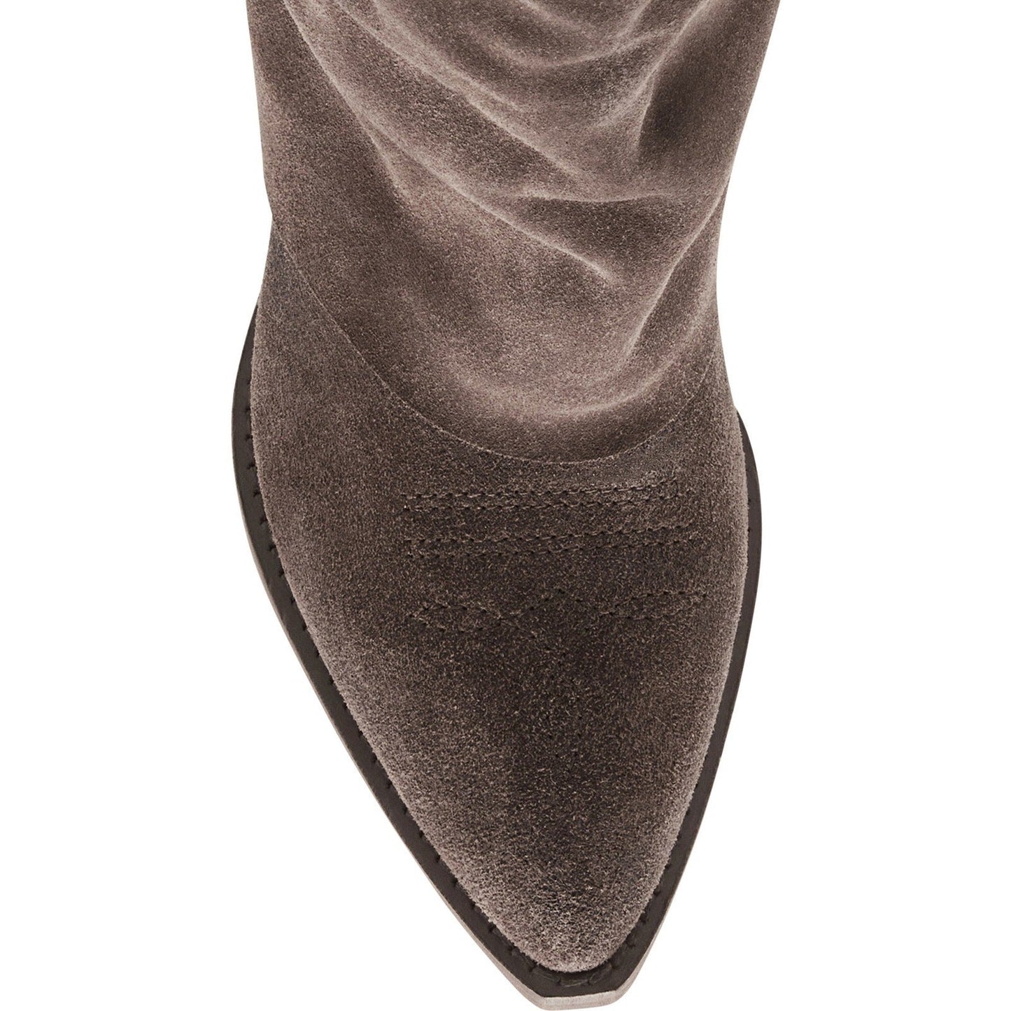 Steve Madden Women's Sorvino Taupe Suede block heel 11 Medium Steve Madden