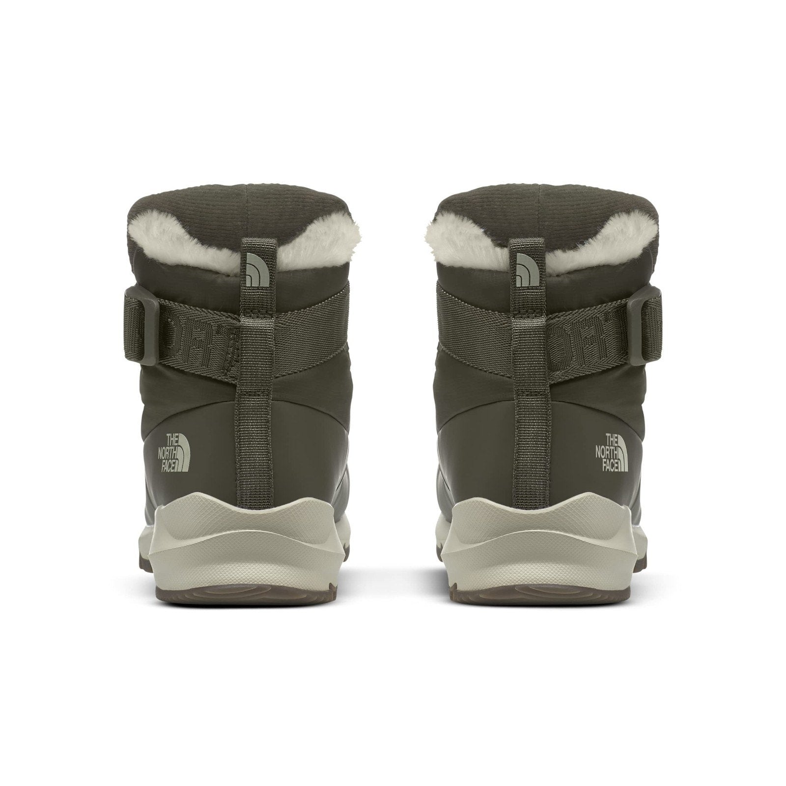 The North Face Womens ThermoBall Pull-On Insulated Boots Taupe White Fur 10 M The North Face