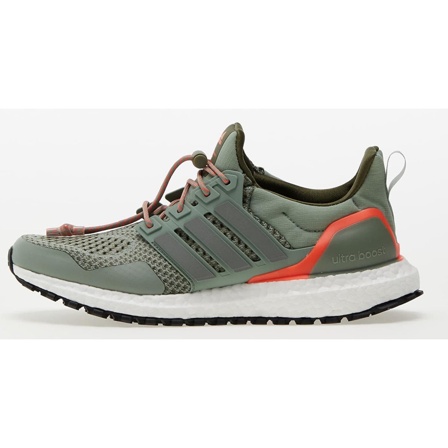 Adidas Men's Ultraboost 1.0 Running Shoes Silver Green/ Olive Strata Size 14