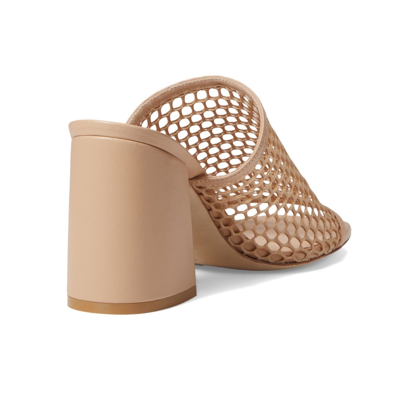 Stuart Weitzman Cayman 35 Block Slide Sandals Women’s Size 9 M Natural/Adobe