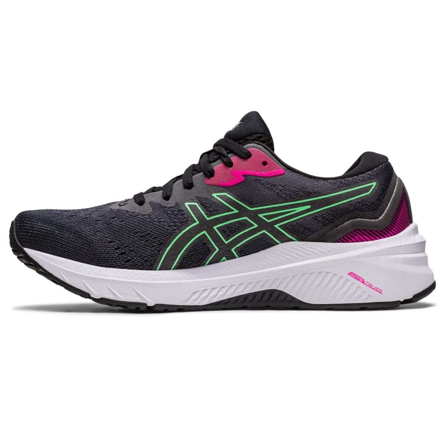 ASICS GT-1000 11 Womens Running Shoes Black/Pink 1012B197-004 Size 7 US