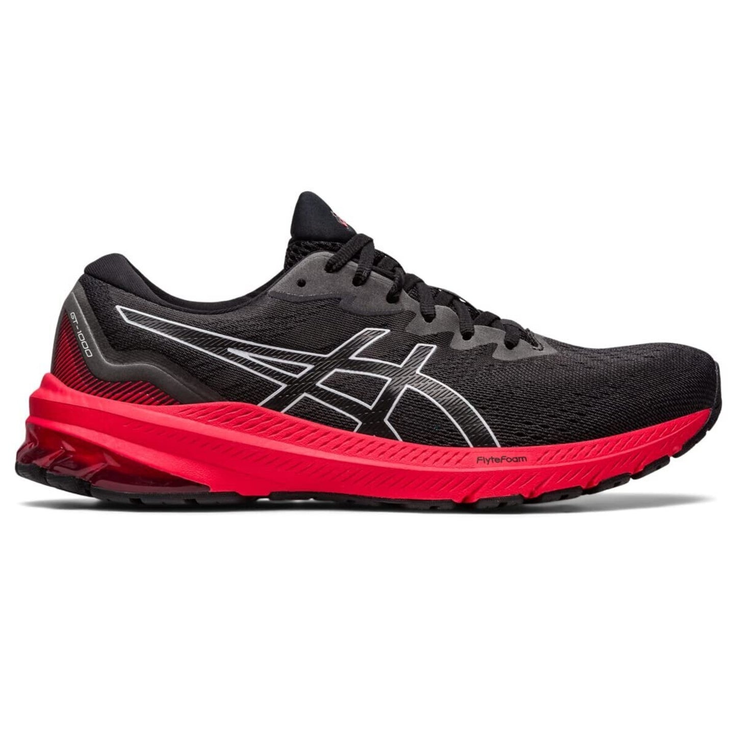 Asics GT 1000 11 Men’s Running Shoes Black/Electric Red Size 11.5 M