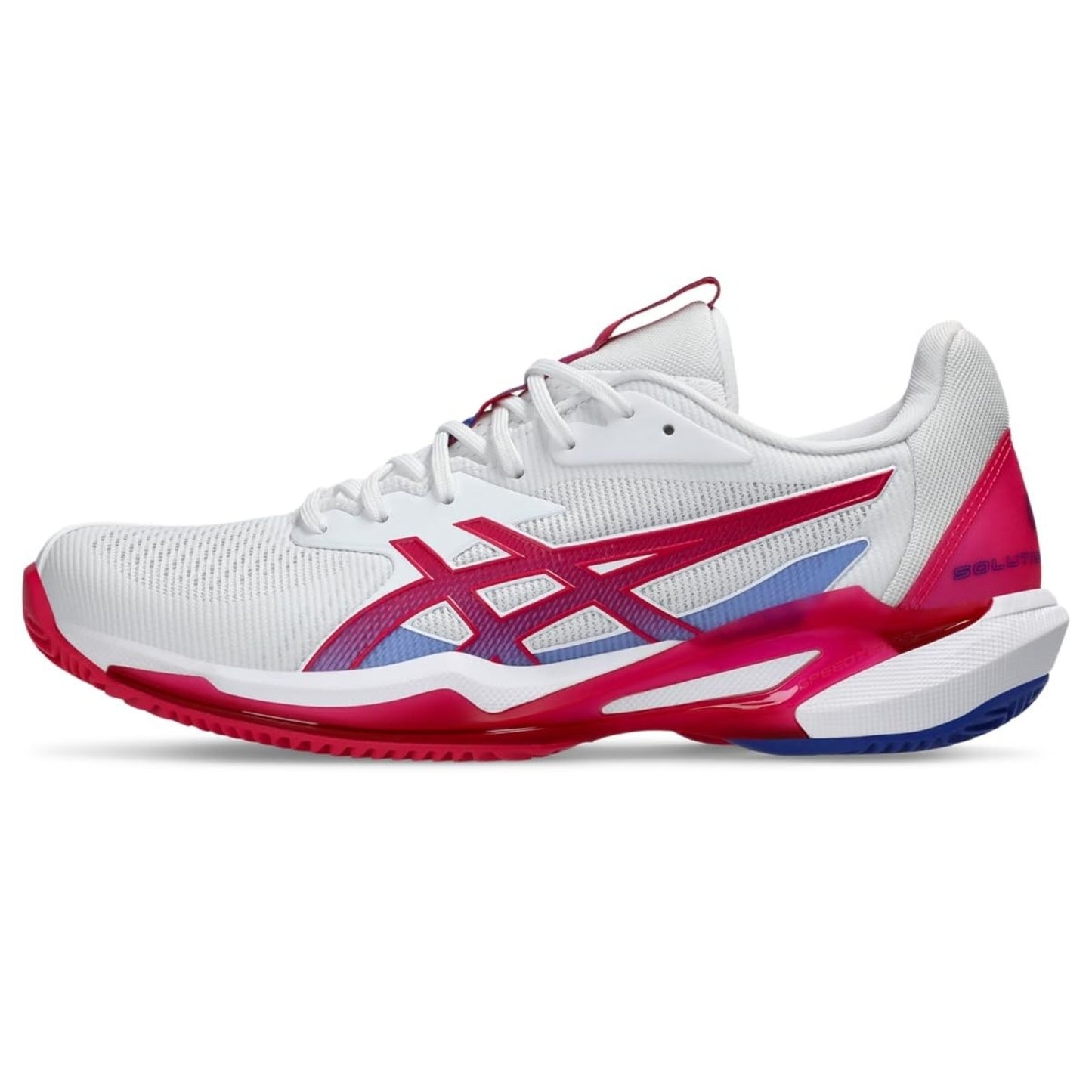 ASICS Women Solution Speed FF 3 Clay Shoes PU Upper White/Bright Rose 8.5 B