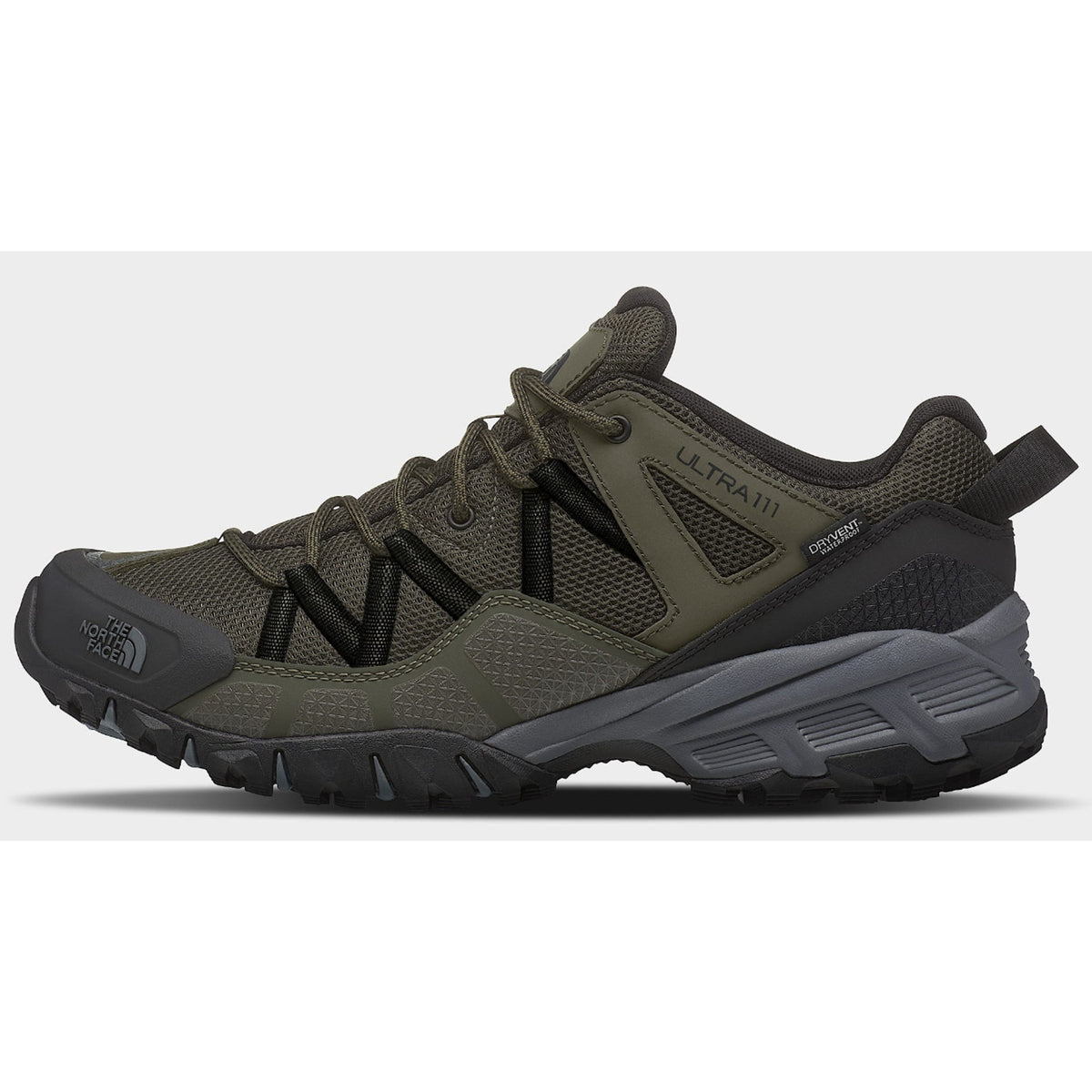 The North Face Ultra 111 WP Mens Hiking Shoes New Taupe Green/TNF Black 11.5