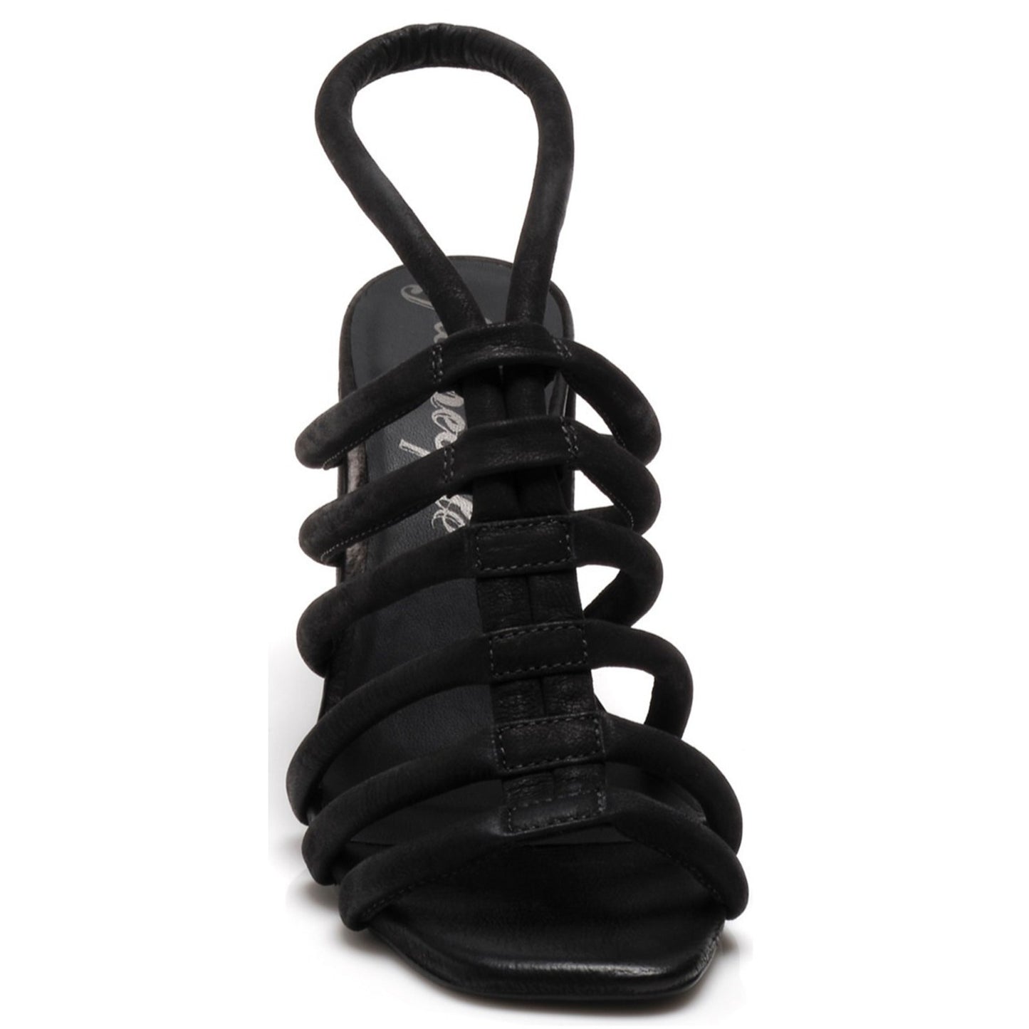 Free People Women's Colette Black Cinched Heel Sandals Sz 9 M