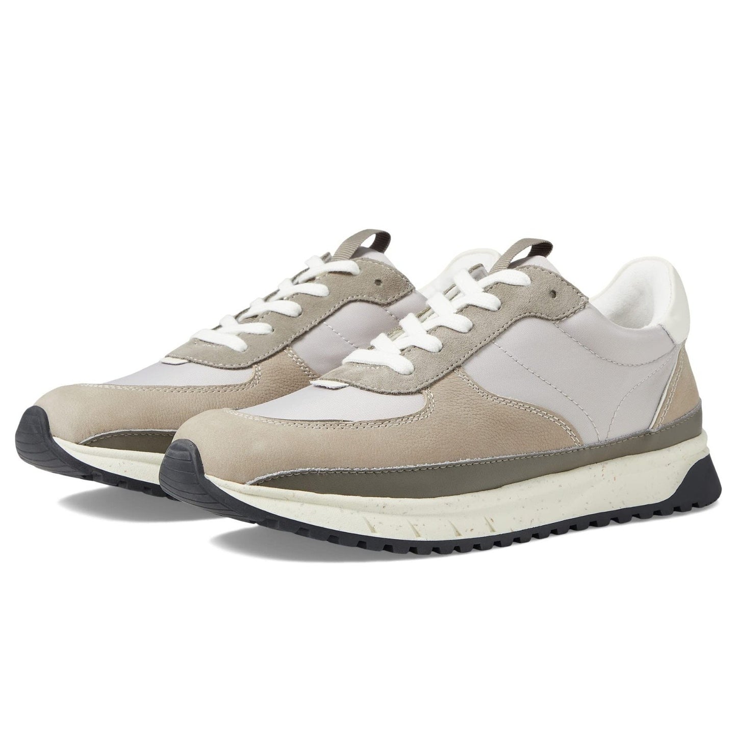 MADEWELL Women's Size 8 Kickoff Trainer Sneakers in Antique Cream Multi