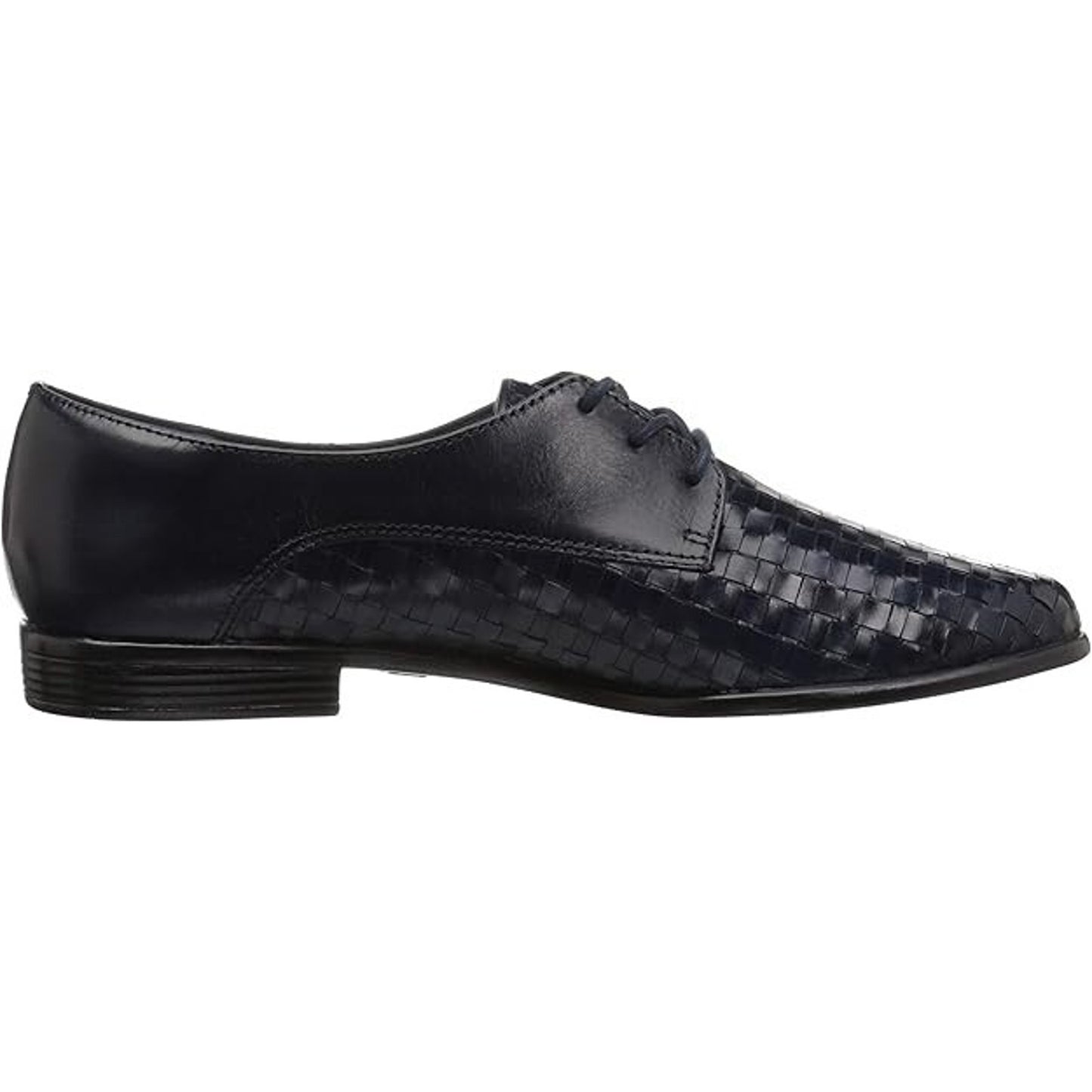 Trotters Womens Dress Shoe Lizzie Herringbone Oxford 8.5 M Loafer Black