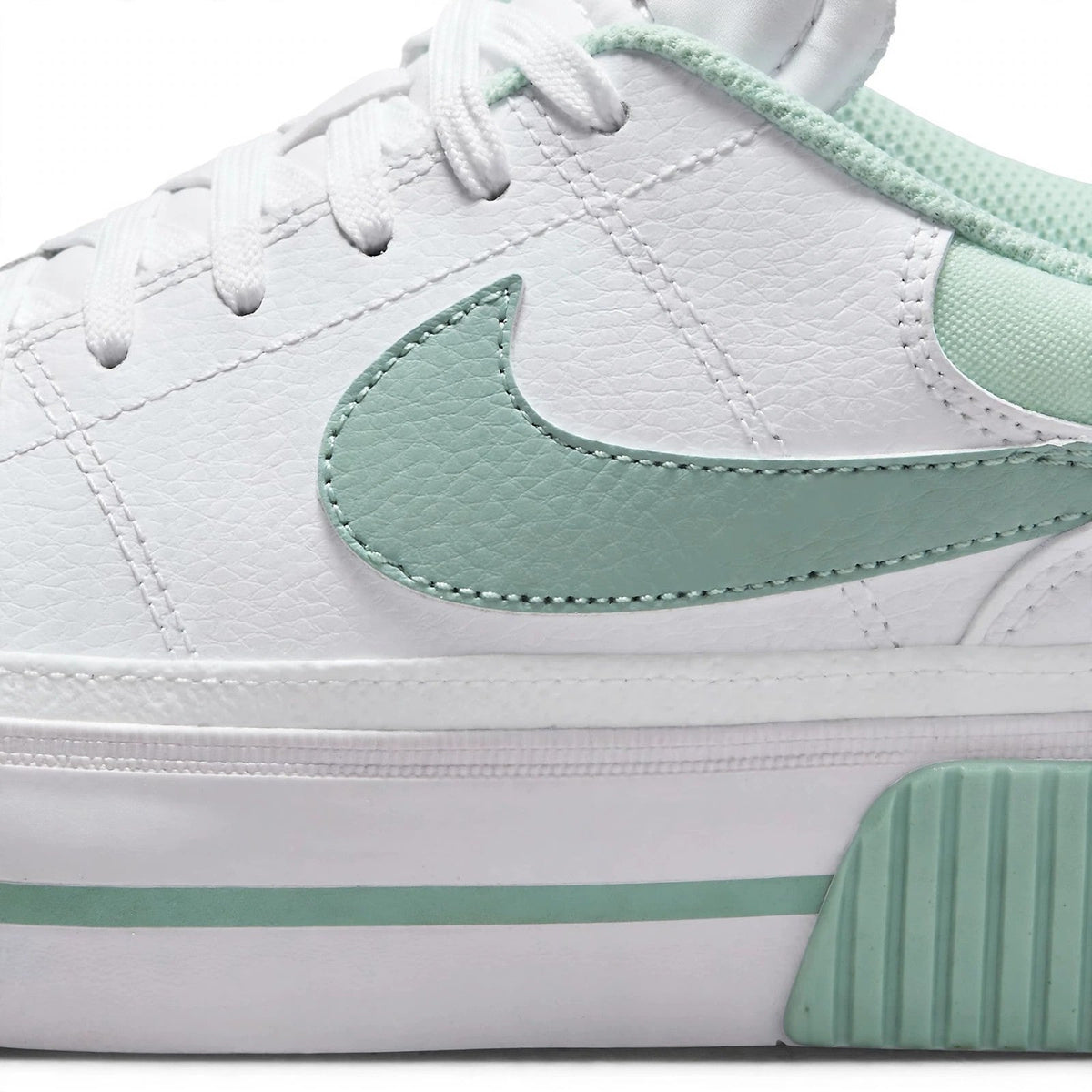 Nike Court Legacy Lift Womens Platform Sneakers White Mint Green Size 8