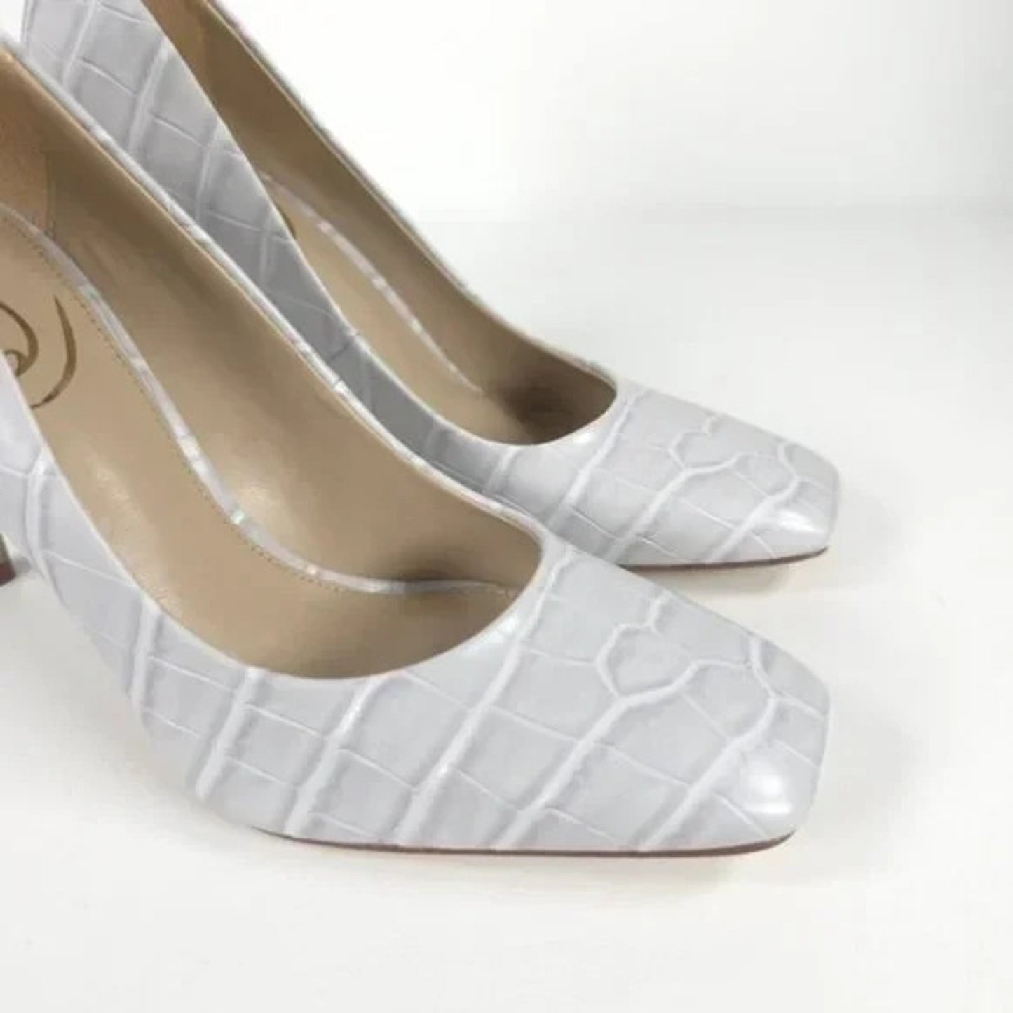 Sam Edelman Beth Pebble Grey Stiletto Heel Pointed Closed Toe Dress Pumps 10M