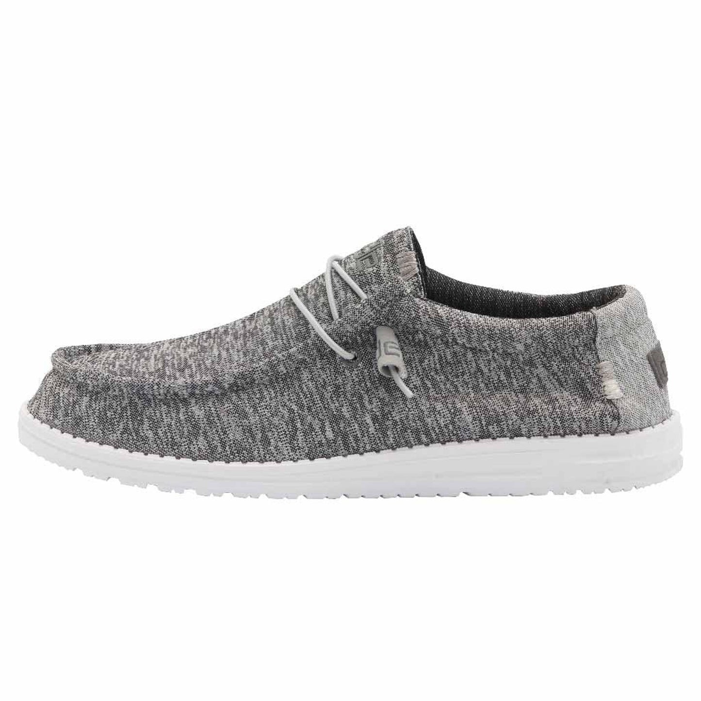 HEYDUDE Men's Wally Stretch Ozone Size 10 Grey Slip-On Loafers shoes