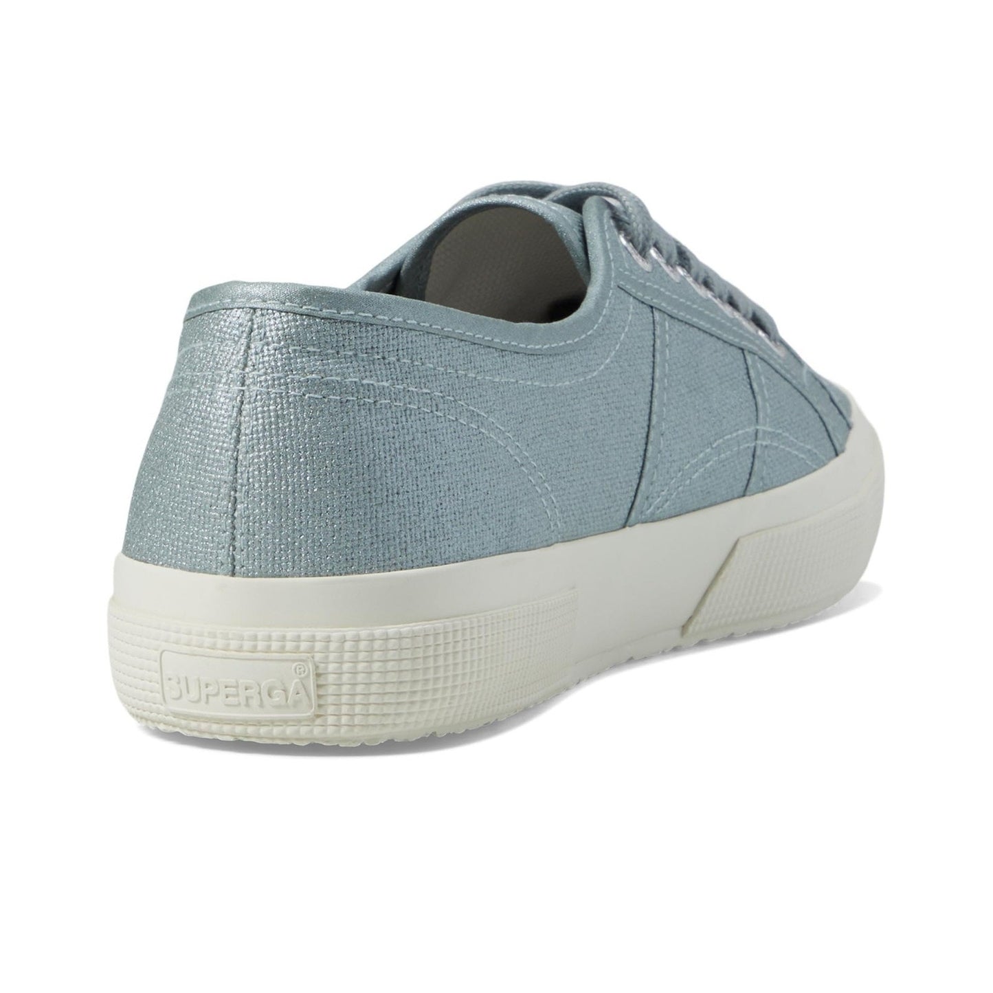 Superga 2750 Pearl Matte Canvas Grey Greenish Size Women 8.5 Low Top Shoes