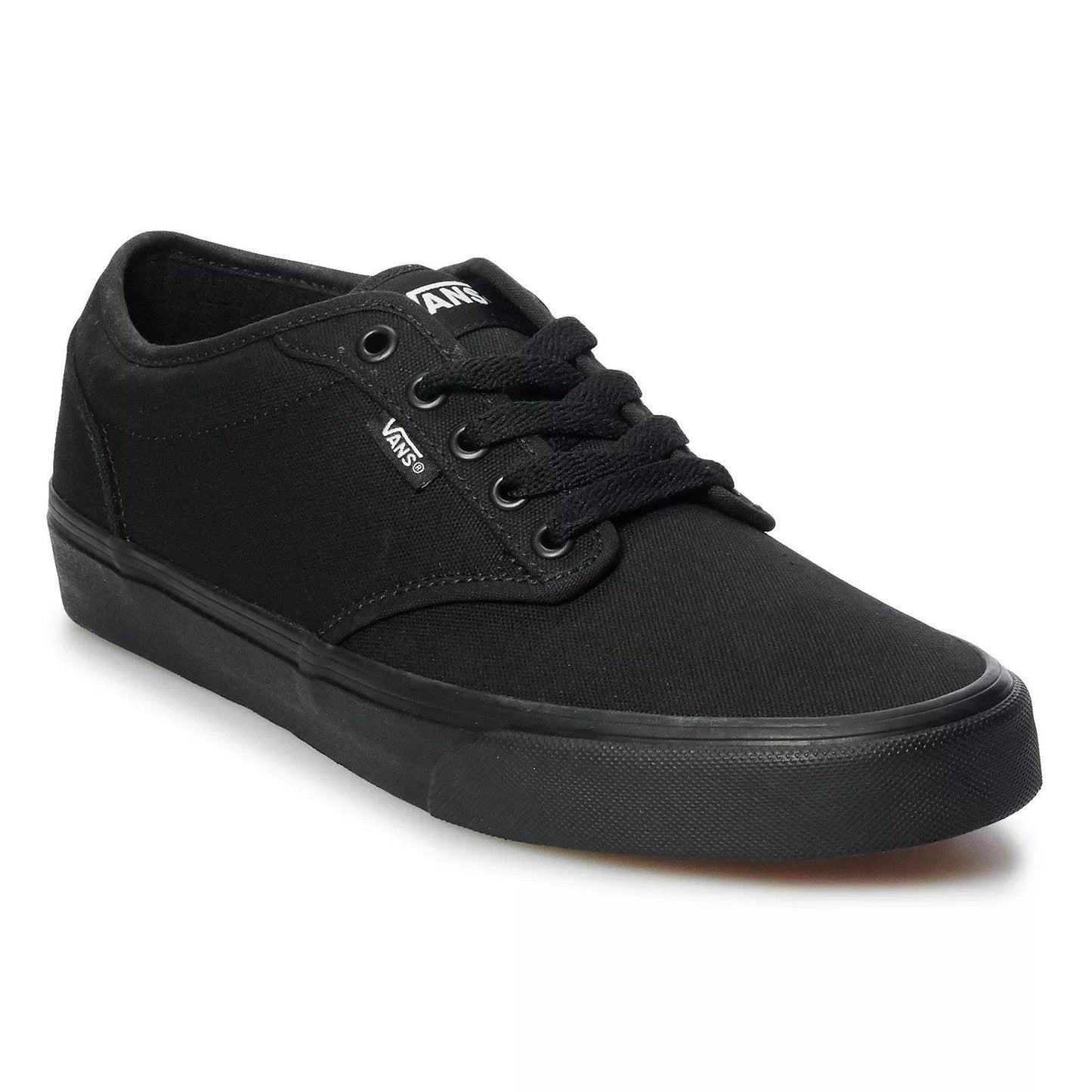 Vans Atwood Black Canvas Men's Skate Shoes - size 8 M VANS