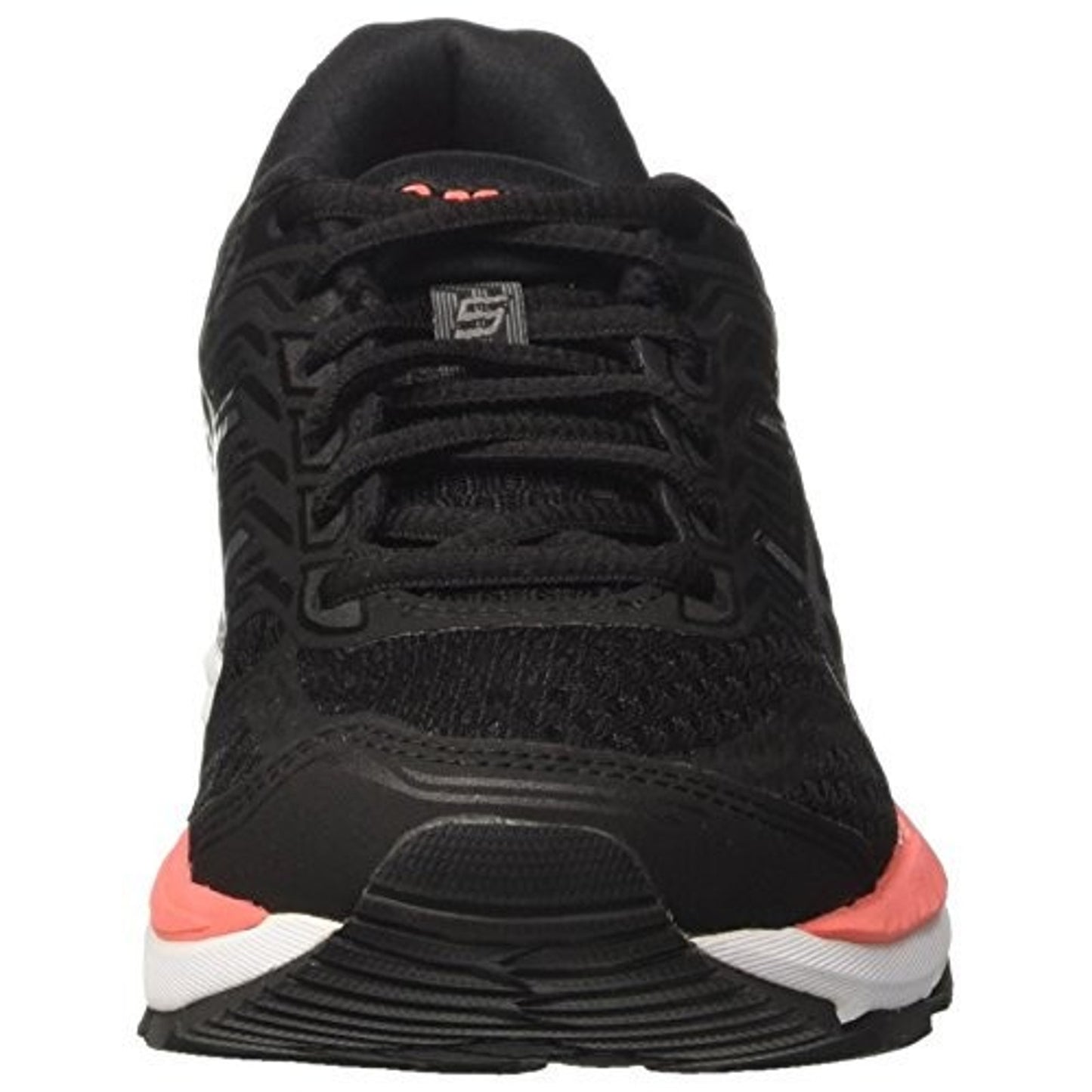 ASICS GT-2000 5 Womens Running Walking Shoes 8 Black/carbon/flash coral T757N