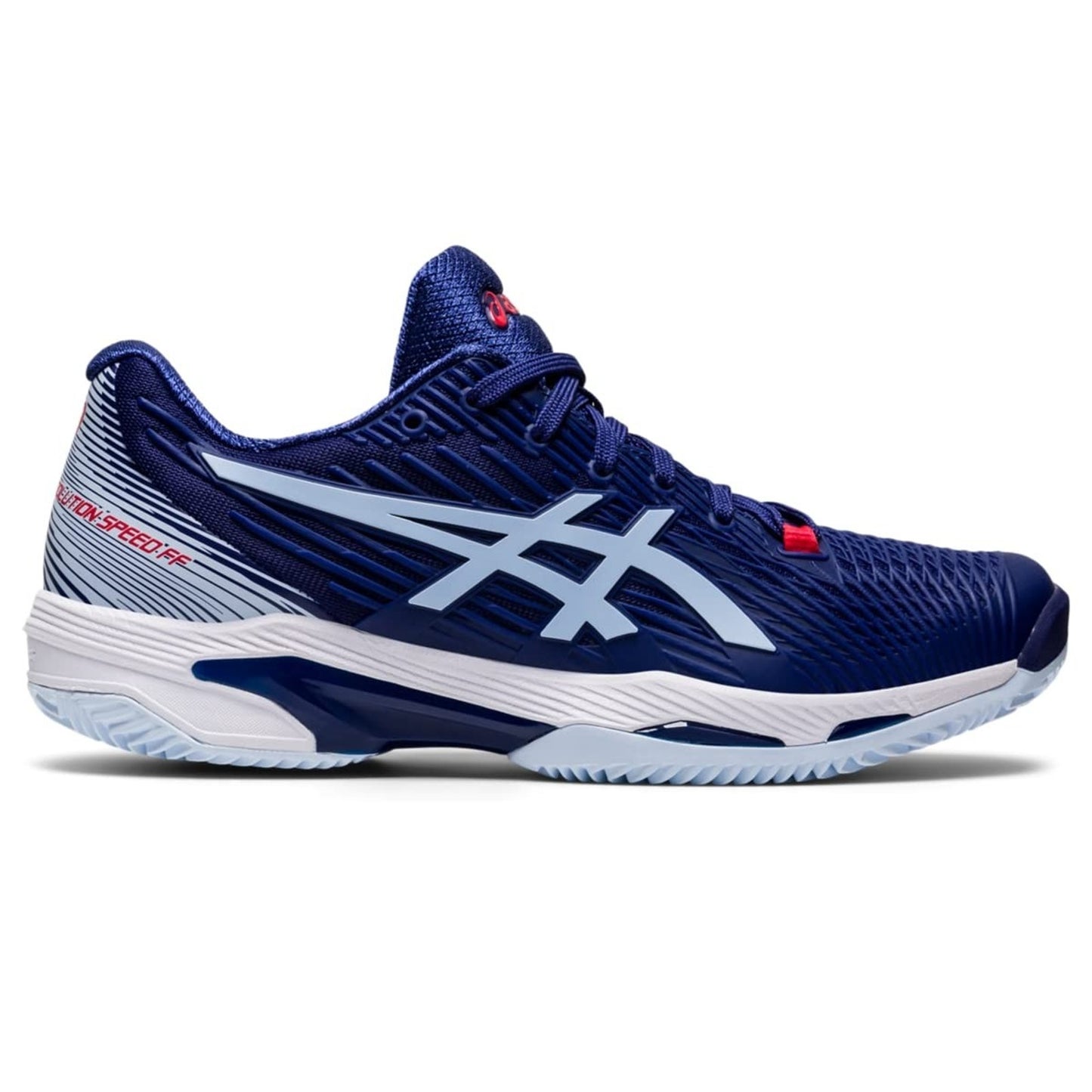 ASICS Women's Solution Speed FF 2 Clay Shoes PU Upper Dive Blue/Soft sky 7 M